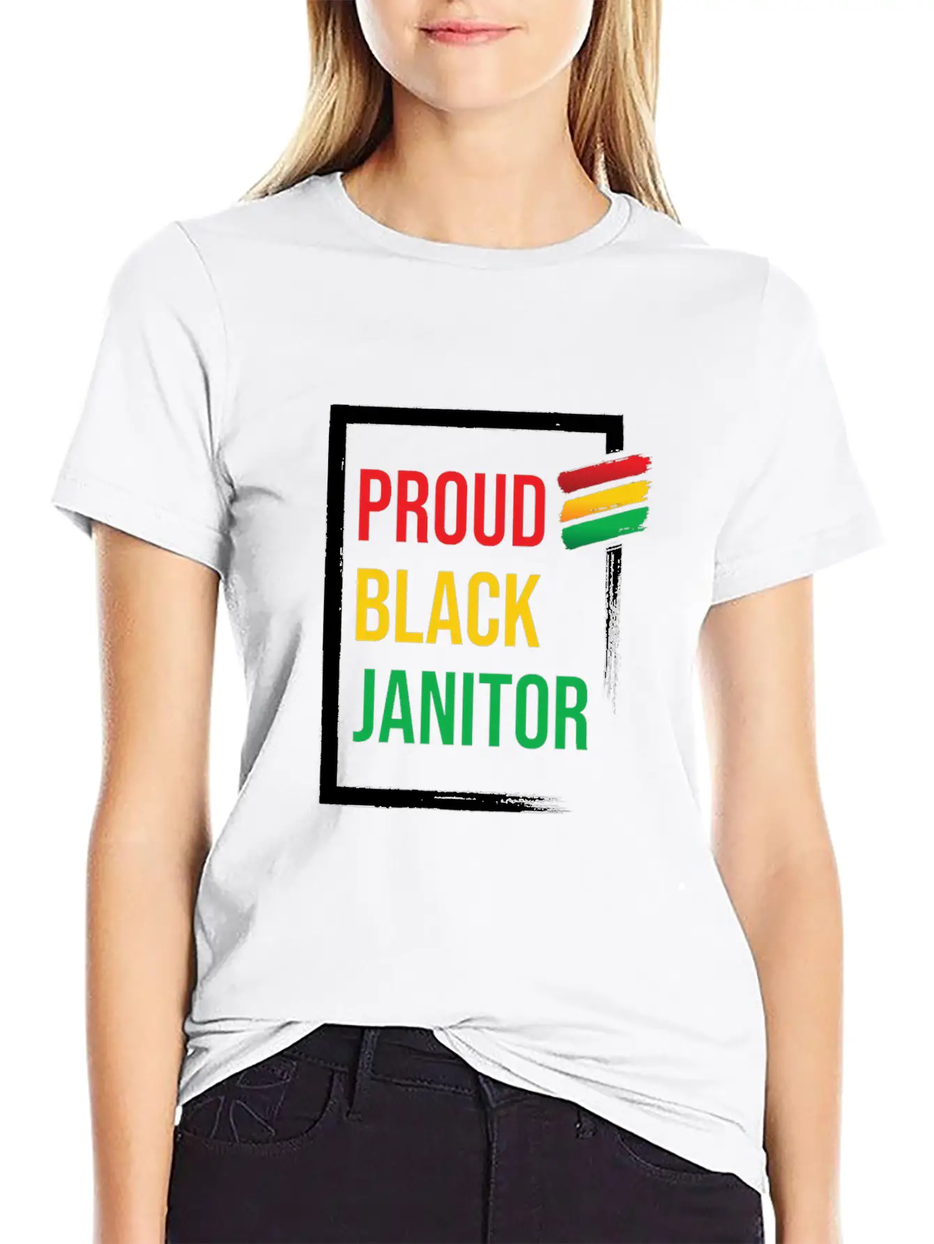 Proud Black Janitor Cleaners Cleaning Janitors Essential Unisex Summer Tee – Soft Cotton Casual Fit