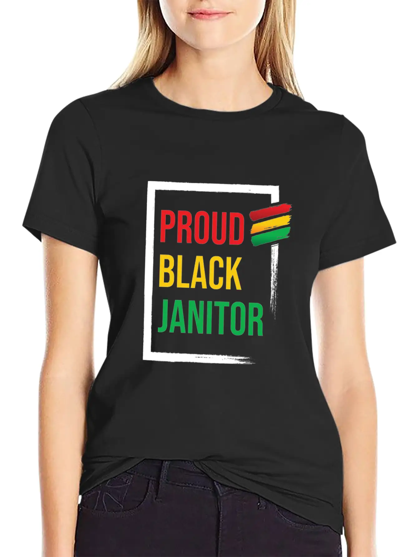 Proud Black Janitor Cleaners Cleaning Janitors Essential Unisex Summer Tee – Soft Cotton Casual Fit