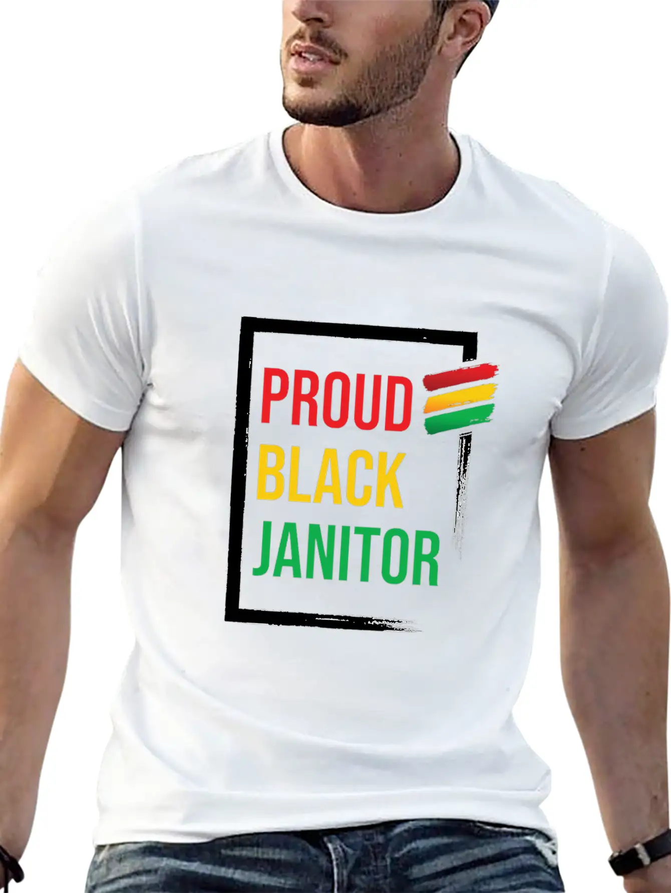 Proud Black Janitor Cleaners Cleaning Janitors Essential Unisex Summer Tee – Soft Cotton Casual Fit