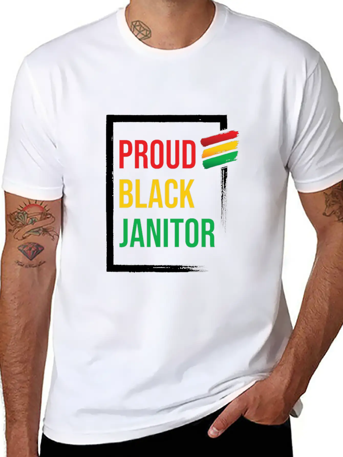 Proud Black Janitor Cleaners Cleaning Janitors Essential Unisex Summer Tee – Soft Cotton Casual Fit