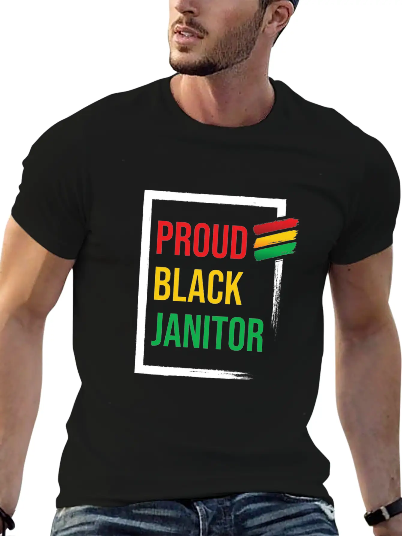 Proud Black Janitor Cleaners Cleaning Janitors Essential Unisex Summer Tee – Soft Cotton Casual Fit