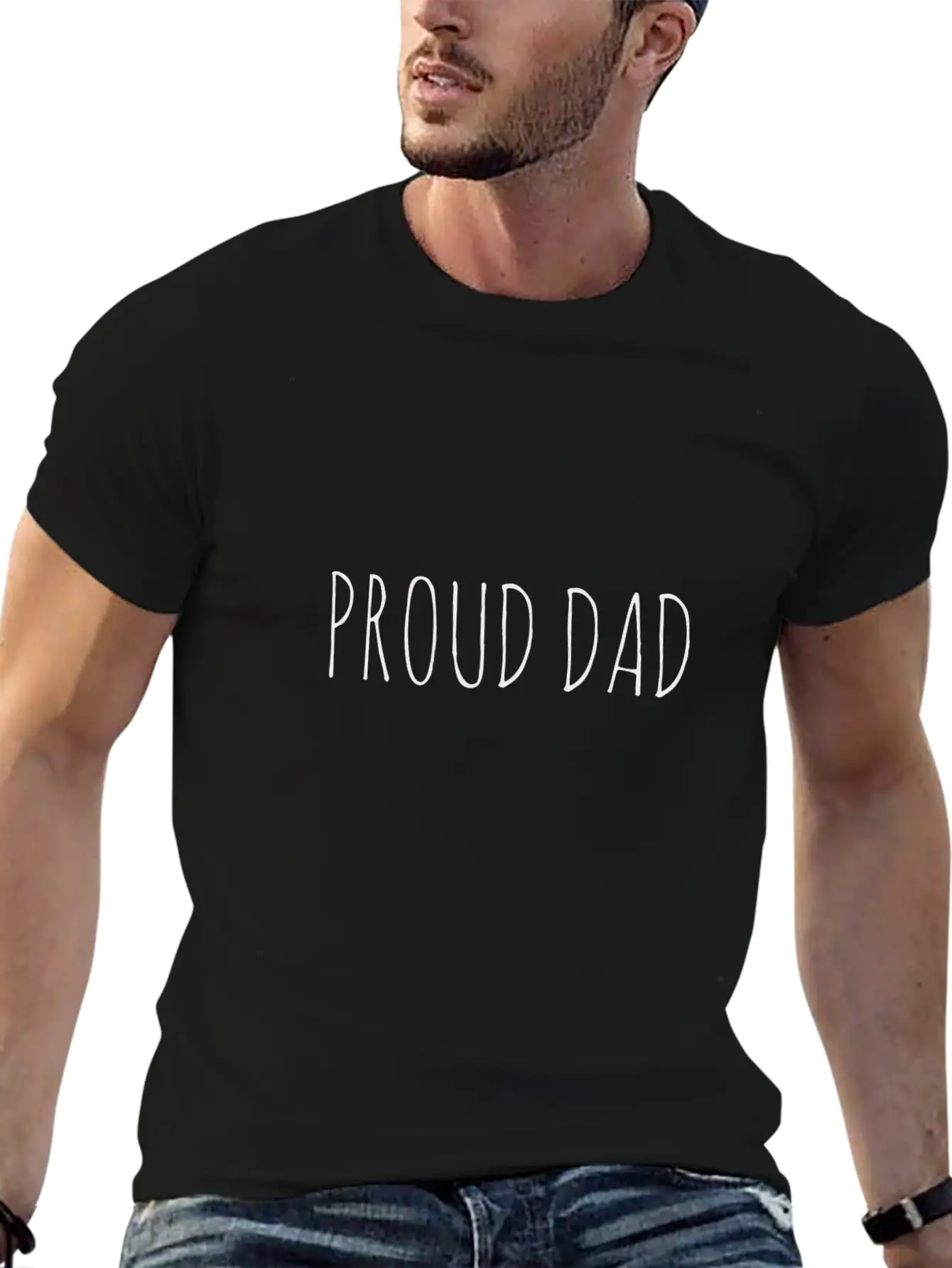 Proud Dad Comfortable Minimalist Graphic Tee – Summer Style Essential