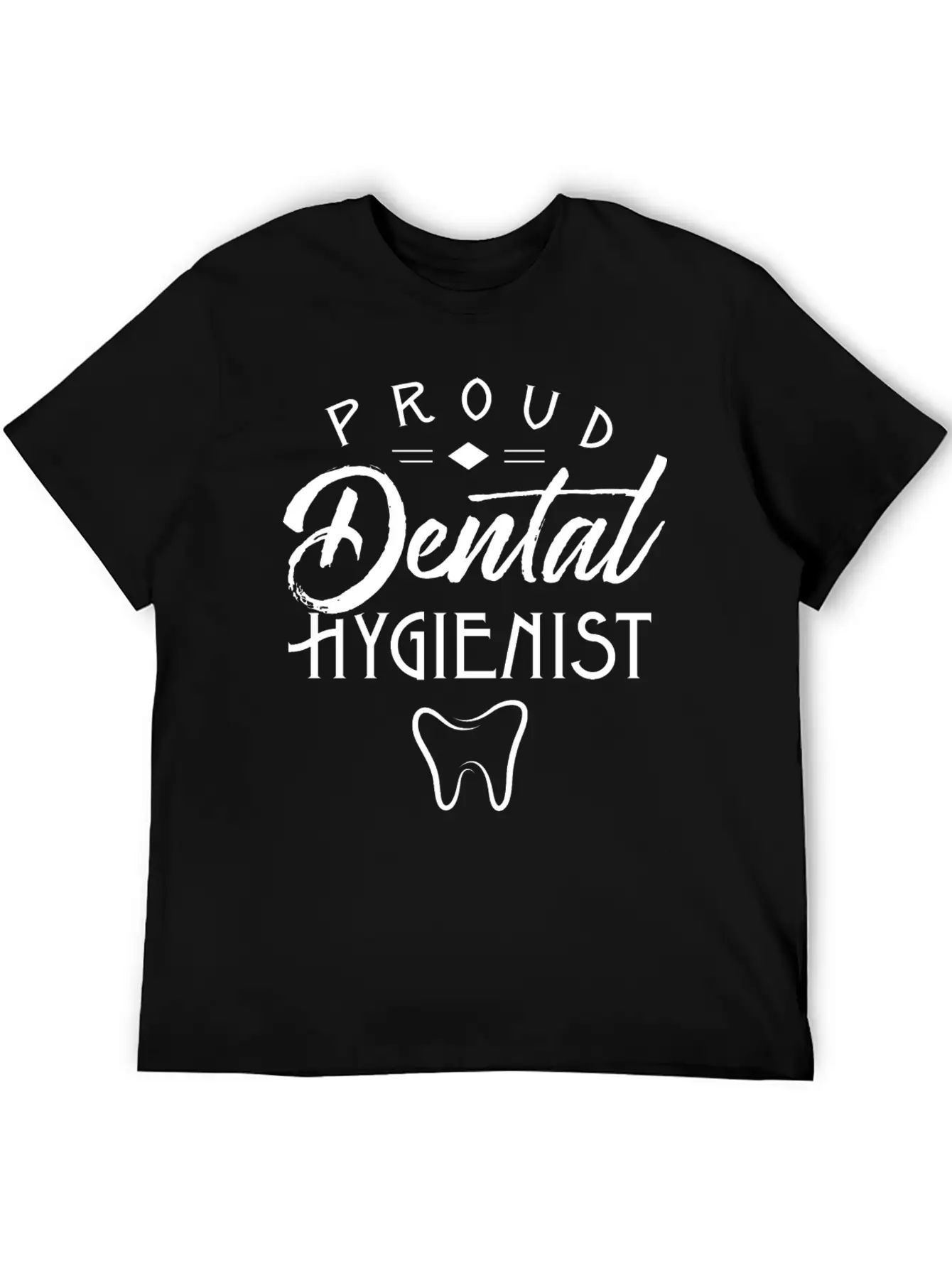 Proud Dental Hygienist Teeth Job Hygiene Tooth Basic Graphic T-Shirt – Daily Comfort In Soft Cotton