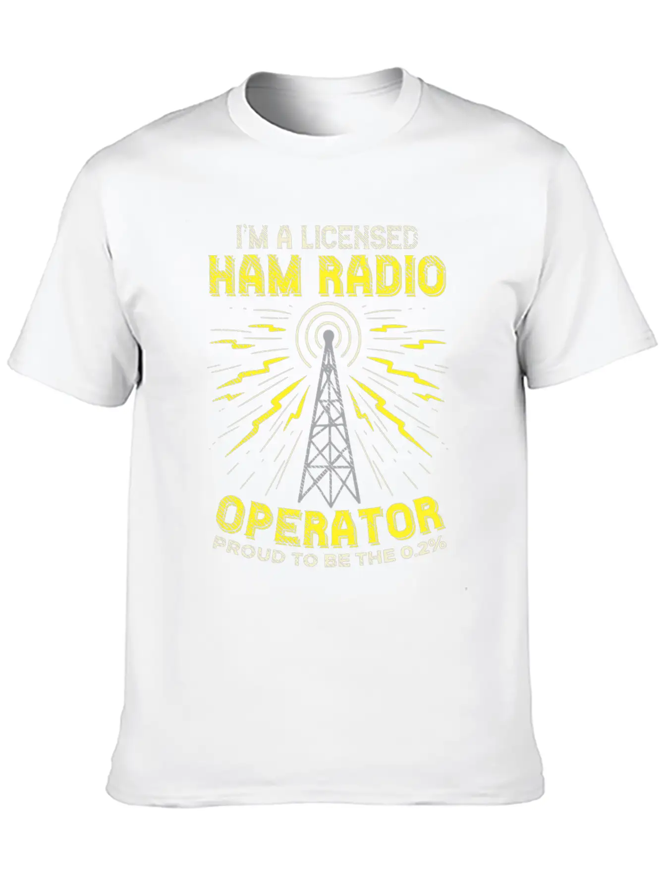 Proud Ham Radio Operator Stylish Everyday T-Shirt – Unisex Basic Cotton Tee