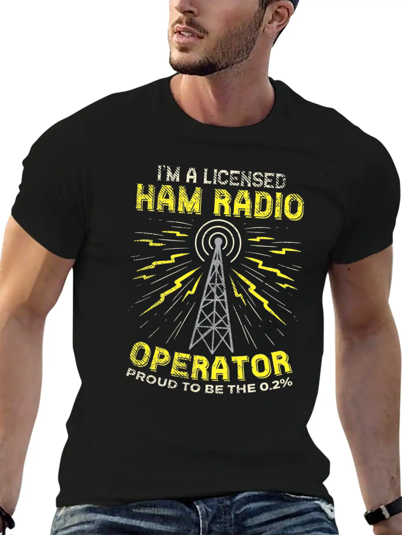 Proud Ham Radio Operator Stylish Everyday T-Shirt – Unisex Basic Cotton Tee