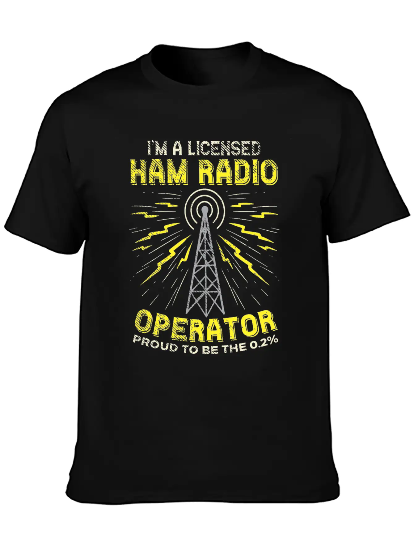 Proud Ham Radio Operator Stylish Everyday T-Shirt – Unisex Basic Cotton Tee