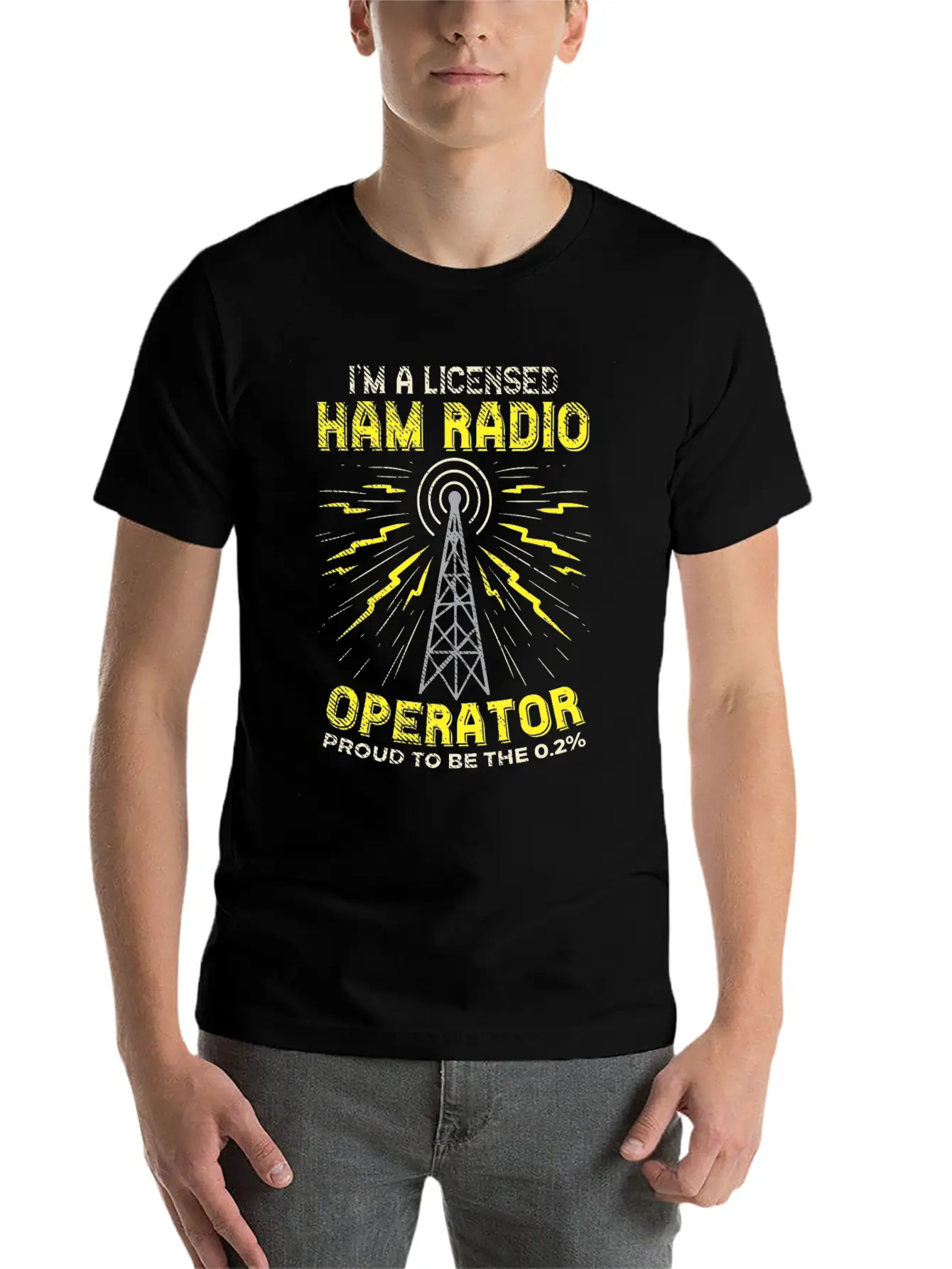 Proud Ham Radio Operator Stylish Everyday T-Shirt – Unisex Basic Cotton Tee