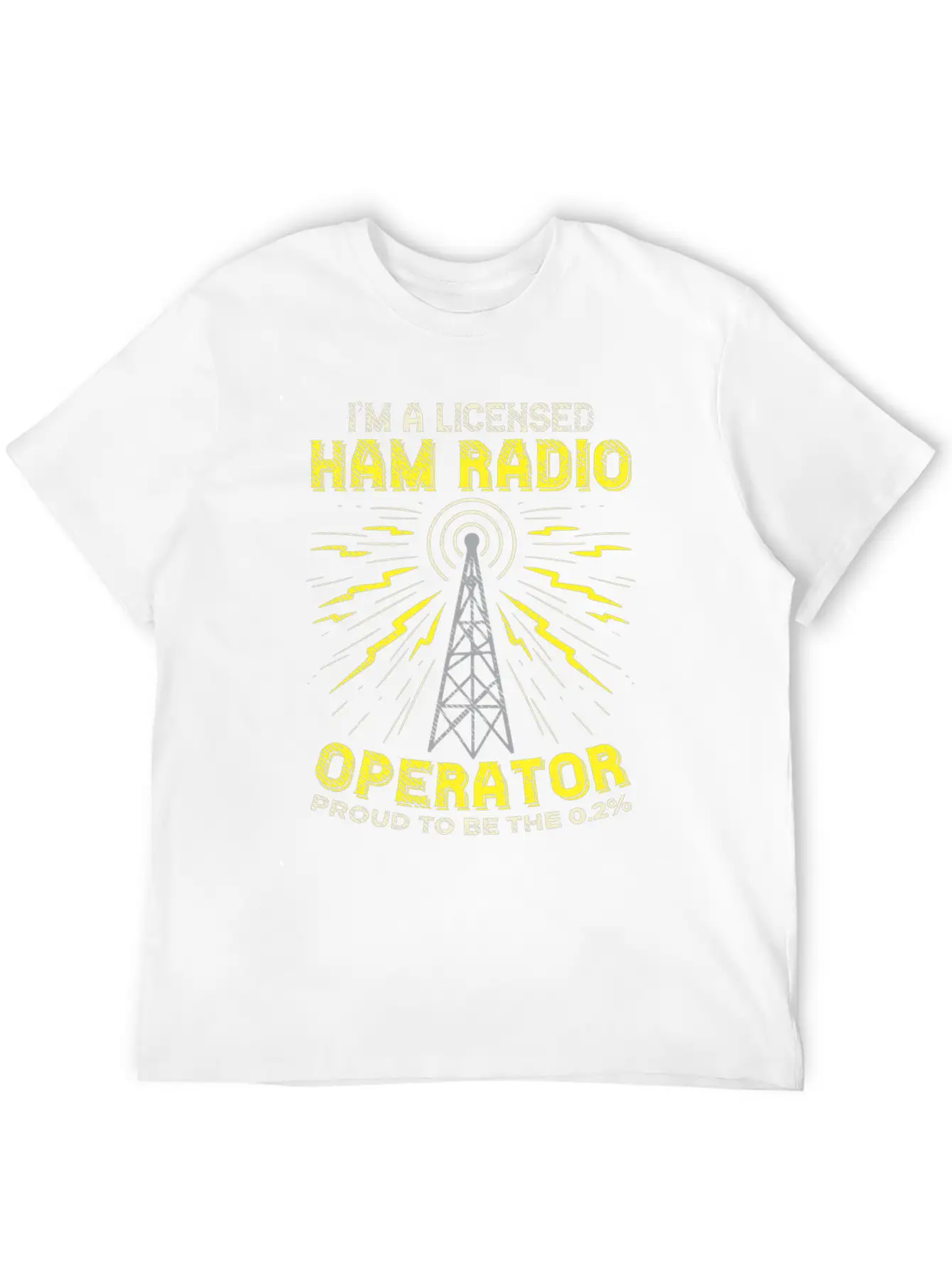 Proud Ham Radio Operator Stylish Everyday T-Shirt – Unisex Basic Cotton Tee