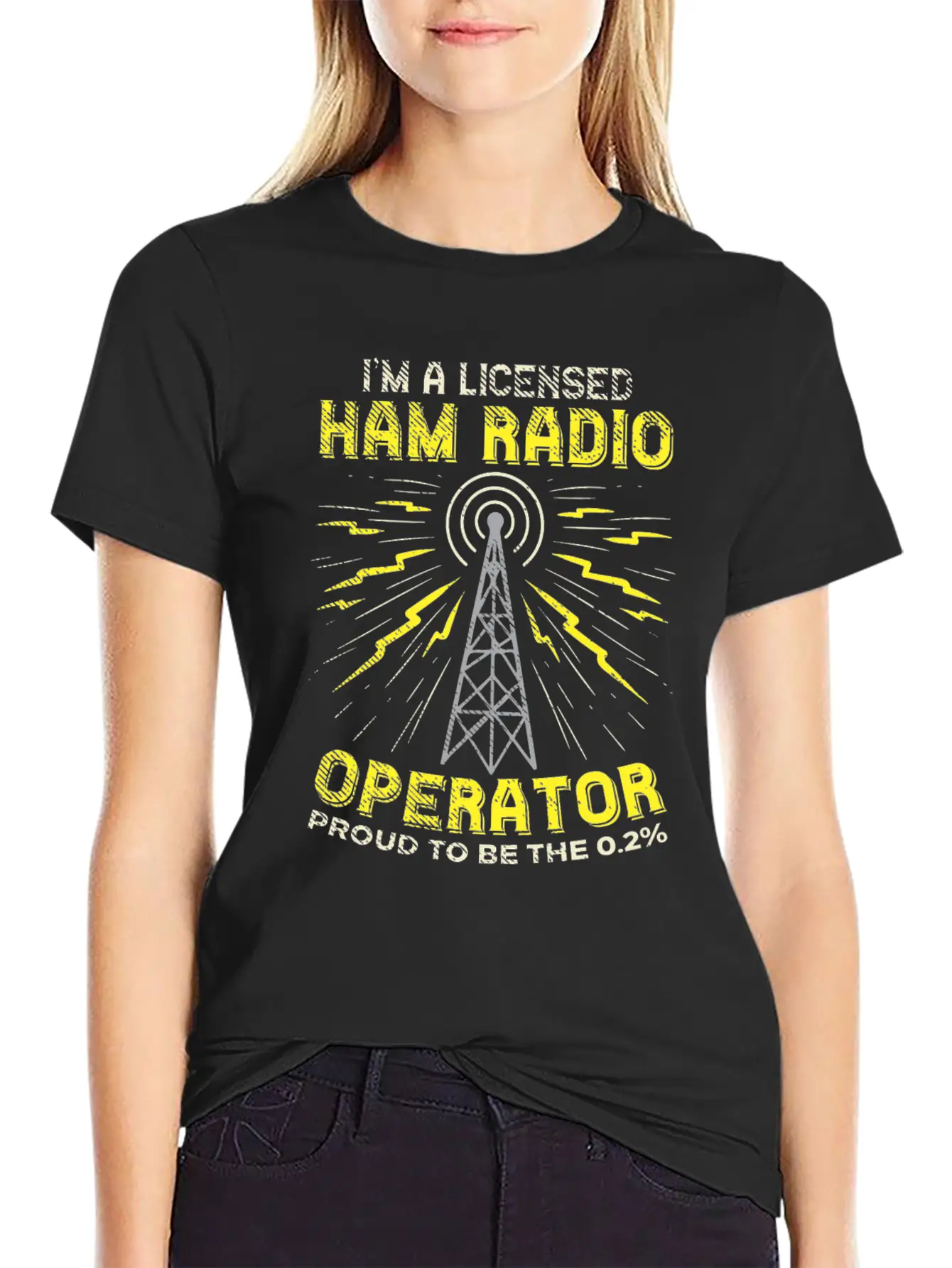 Proud Ham Radio Operator Stylish Everyday T-Shirt – Unisex Basic Cotton Tee