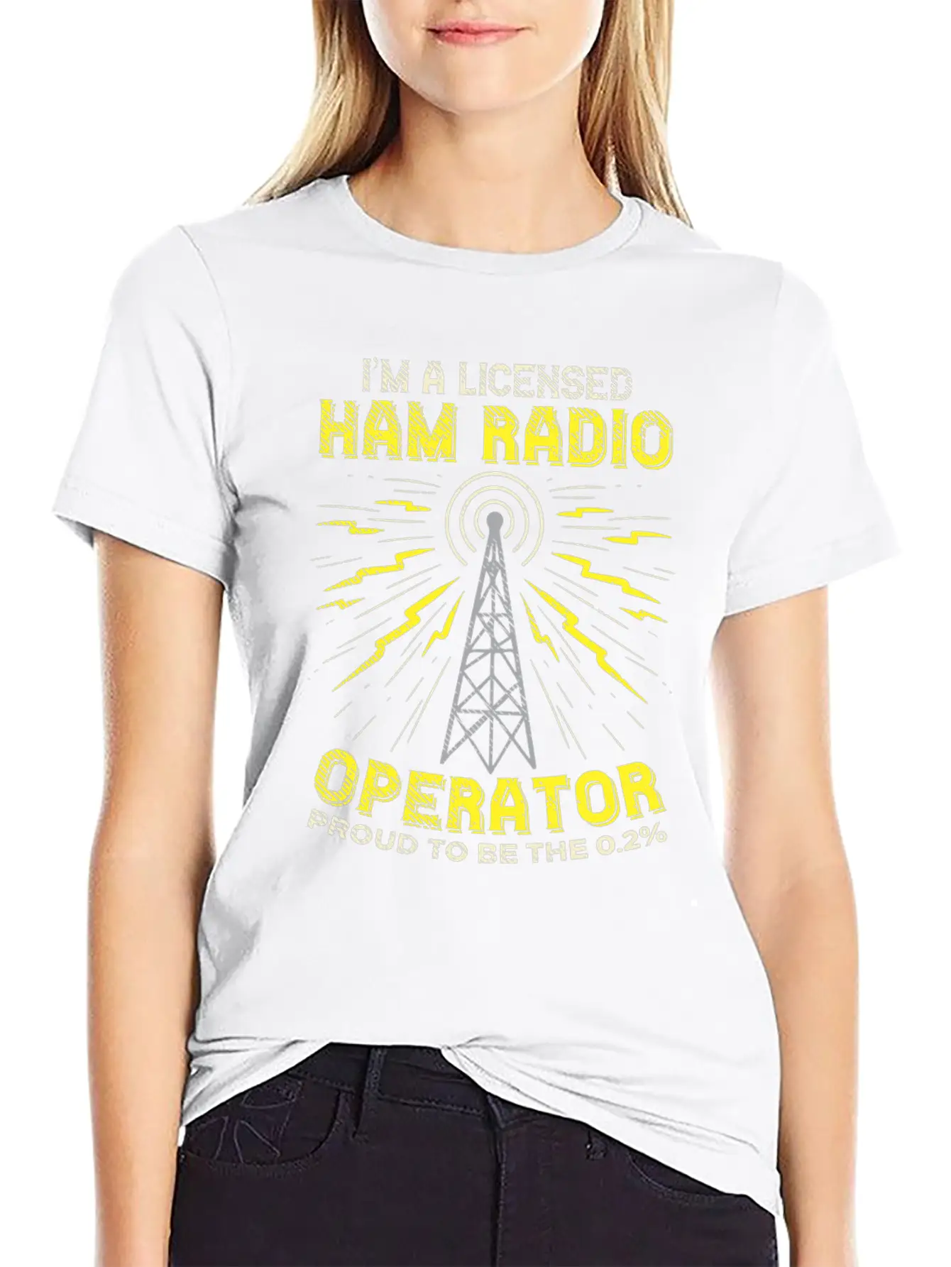 Proud Ham Radio Operator Stylish Everyday T-Shirt – Unisex Basic Cotton Tee