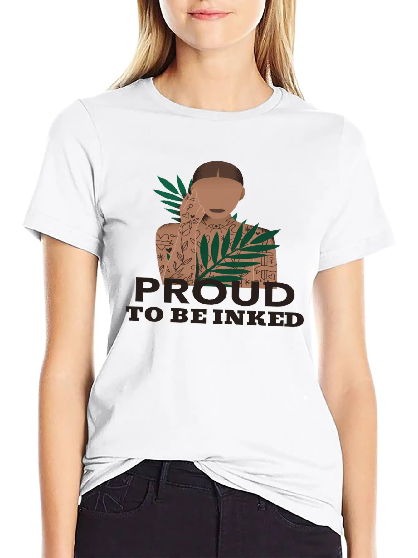 Proud To Be Inked Stylish Everyday T-Shirt – Unisex Basic Cotton Tee