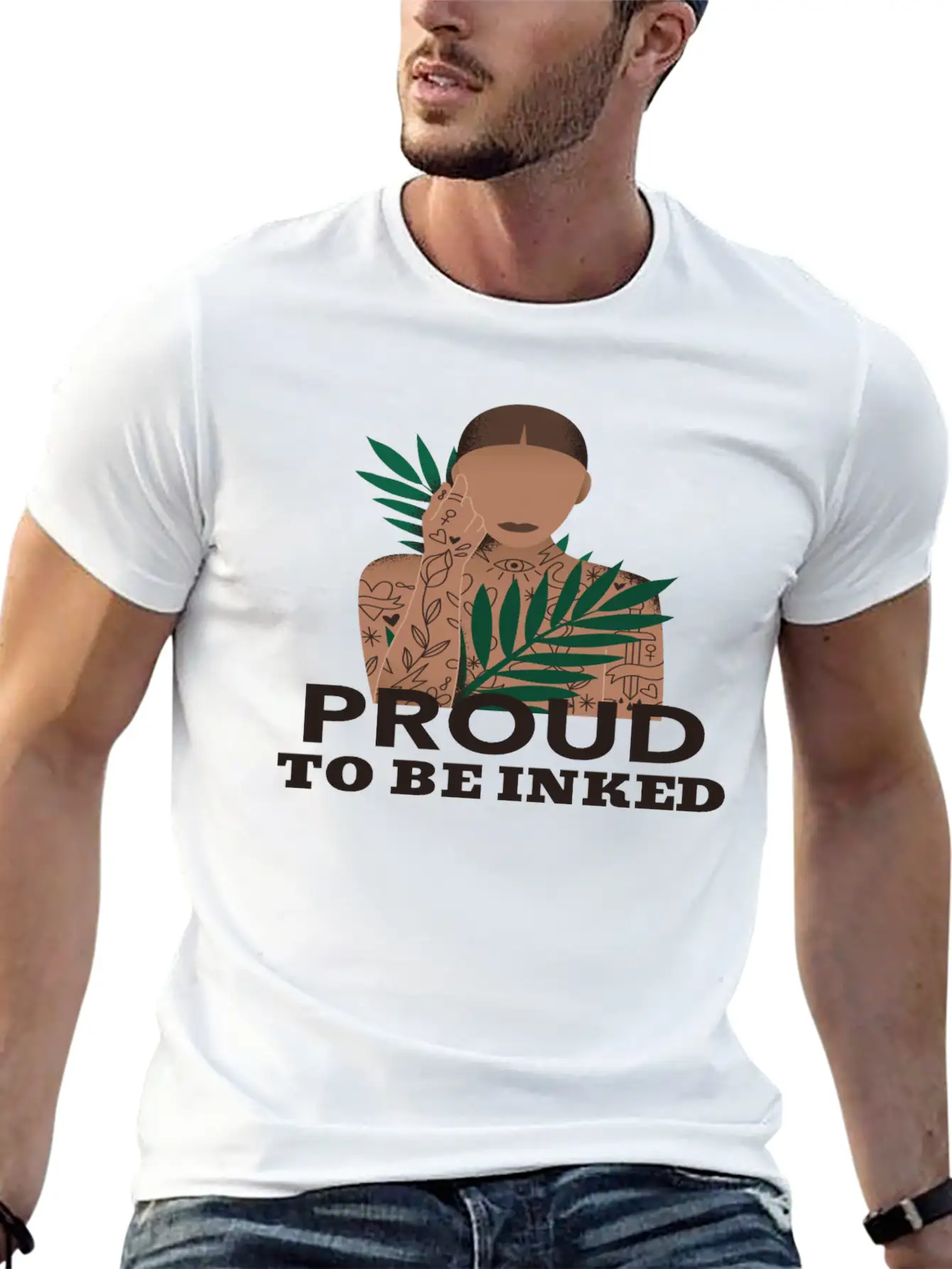 Proud To Be Inked Stylish Everyday T-Shirt – Unisex Basic Cotton Tee