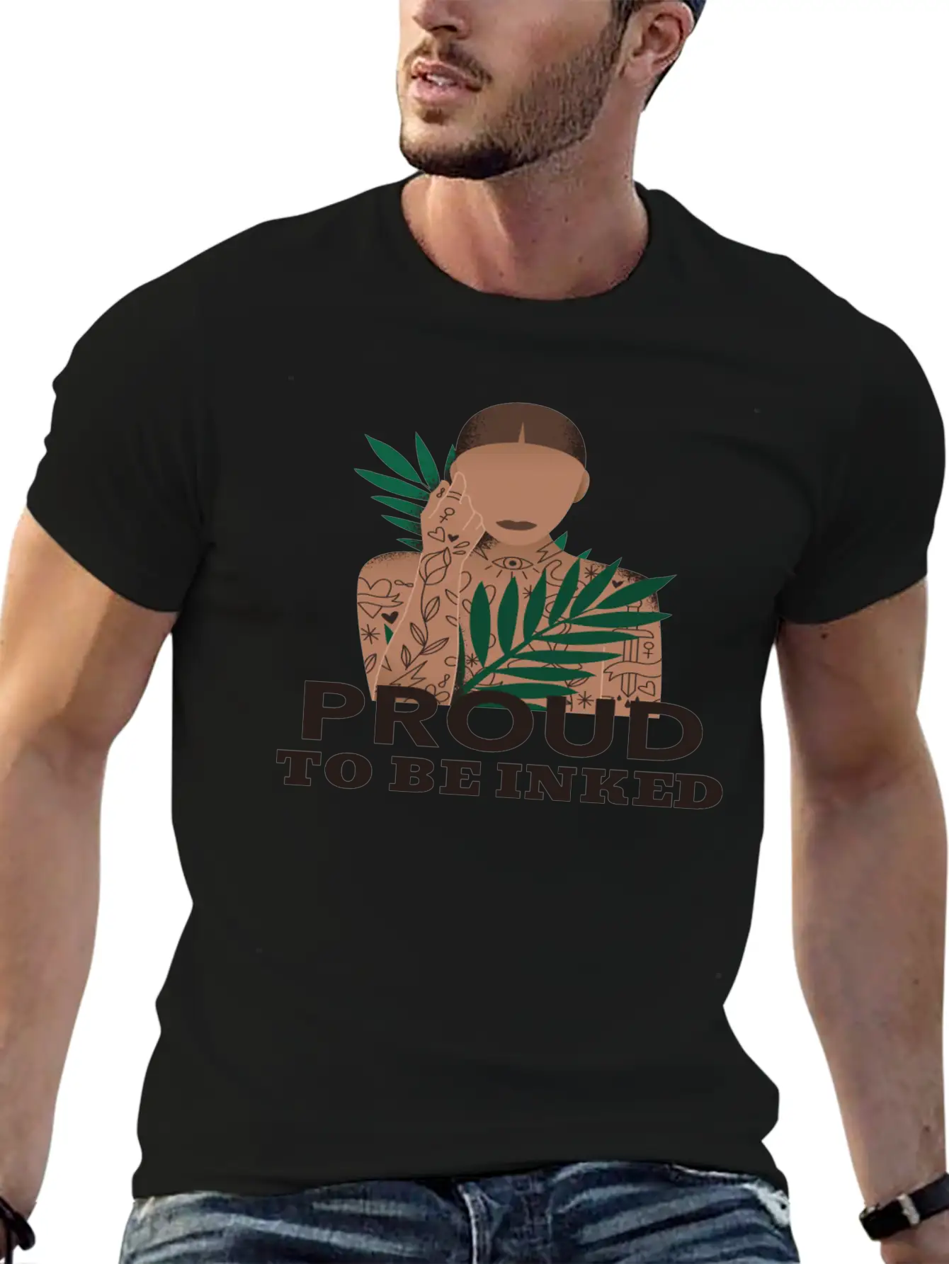 Proud To Be Inked Stylish Everyday T-Shirt – Unisex Basic Cotton Tee
