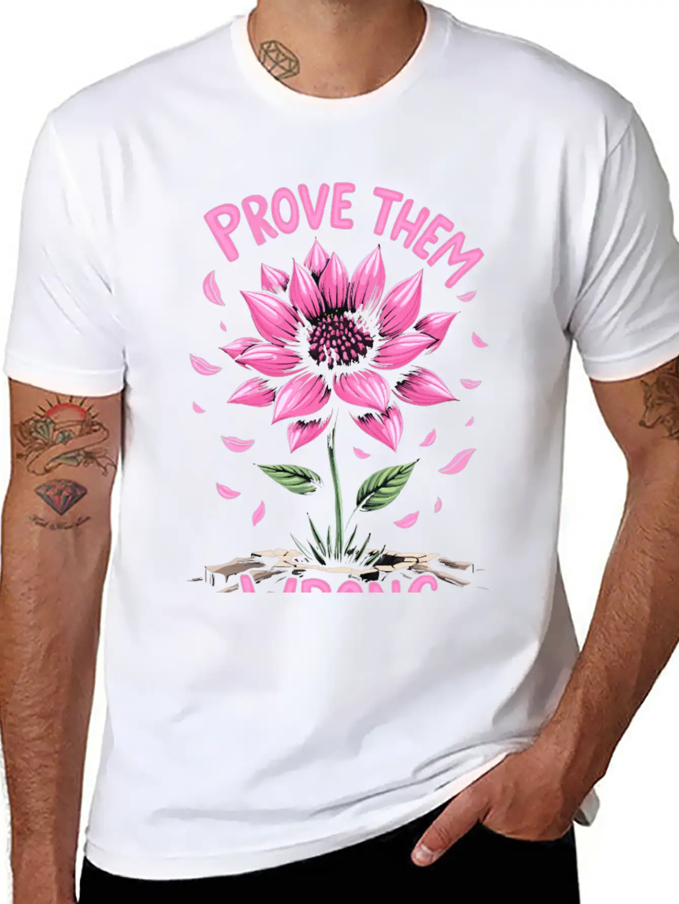 Prove Them Wrong - Motivational Quote Unisex Casual T-Shirt – Clean Design For Daily Comfort