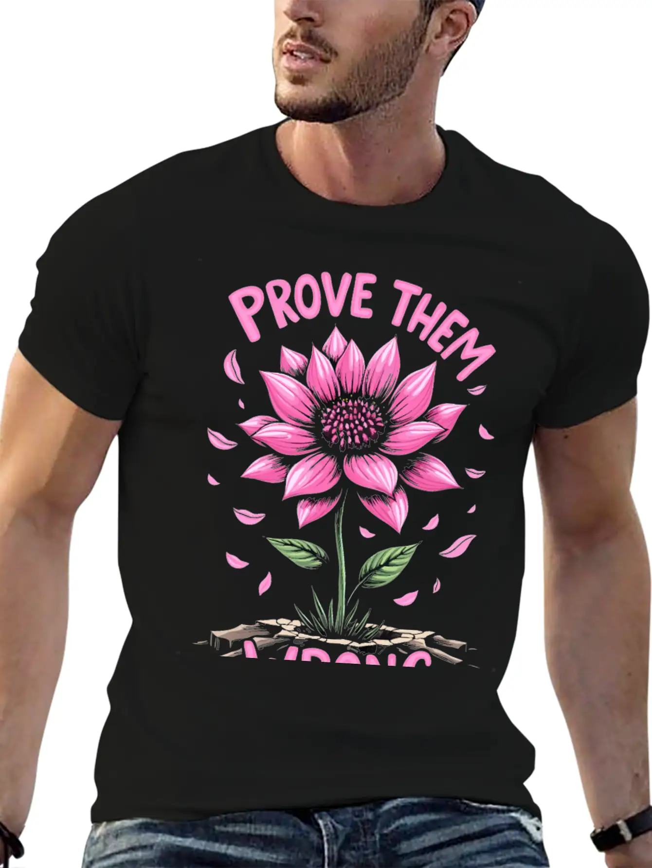 Prove Them Wrong - Motivational Quote Unisex Casual T-Shirt – Clean Design For Daily Comfort