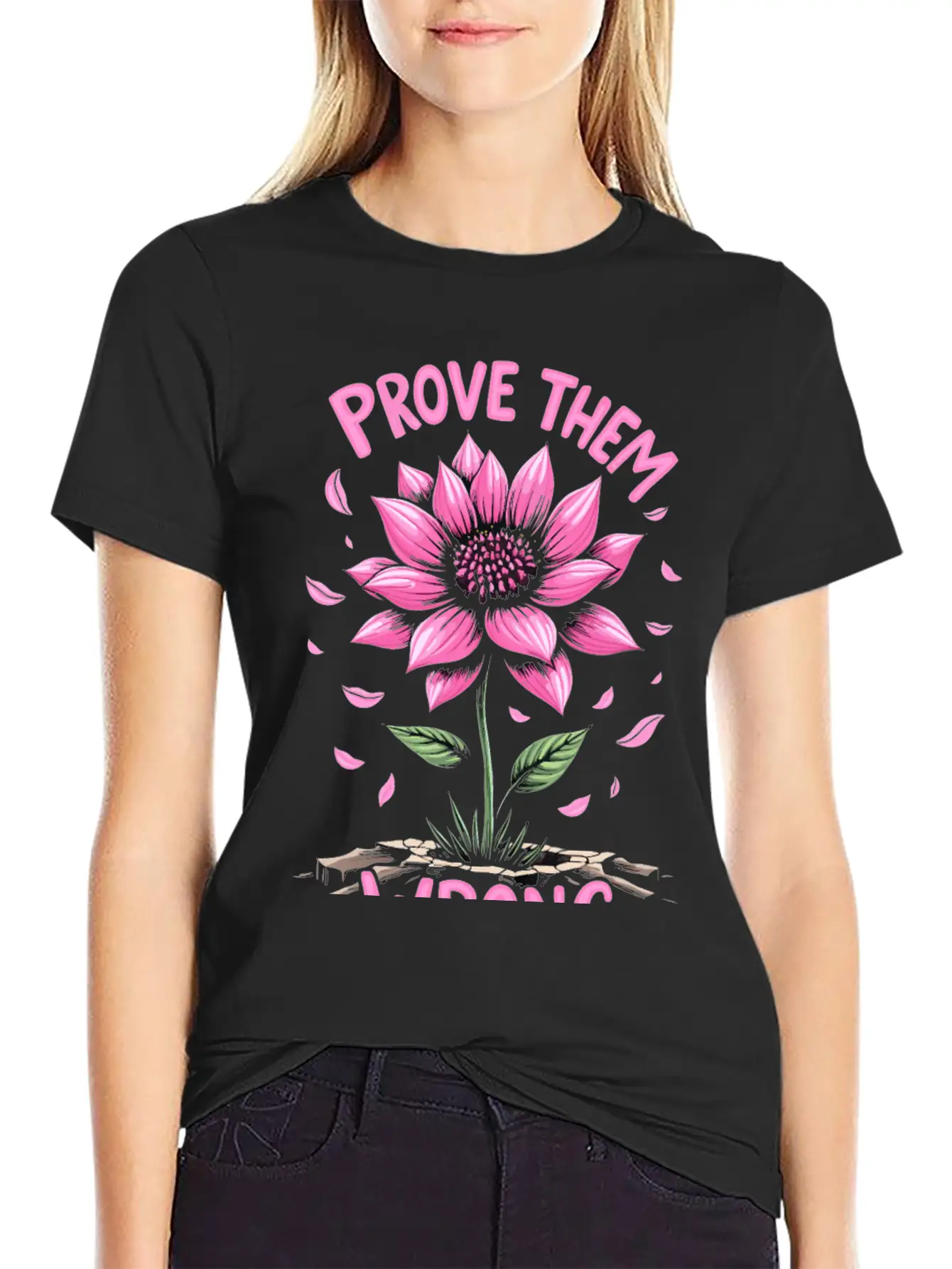 Prove Them Wrong - Motivational Quote Unisex Casual T-Shirt – Clean Design For Daily Comfort