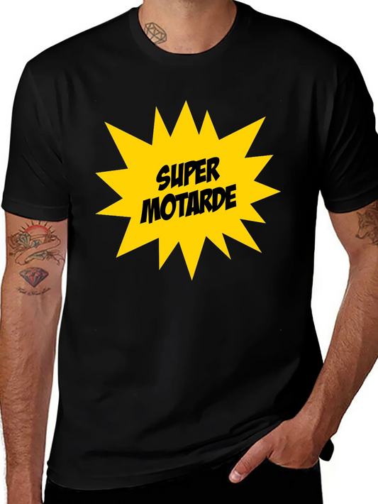 Super Motarde Black T-Shirt - Motorbike Graphic Tee