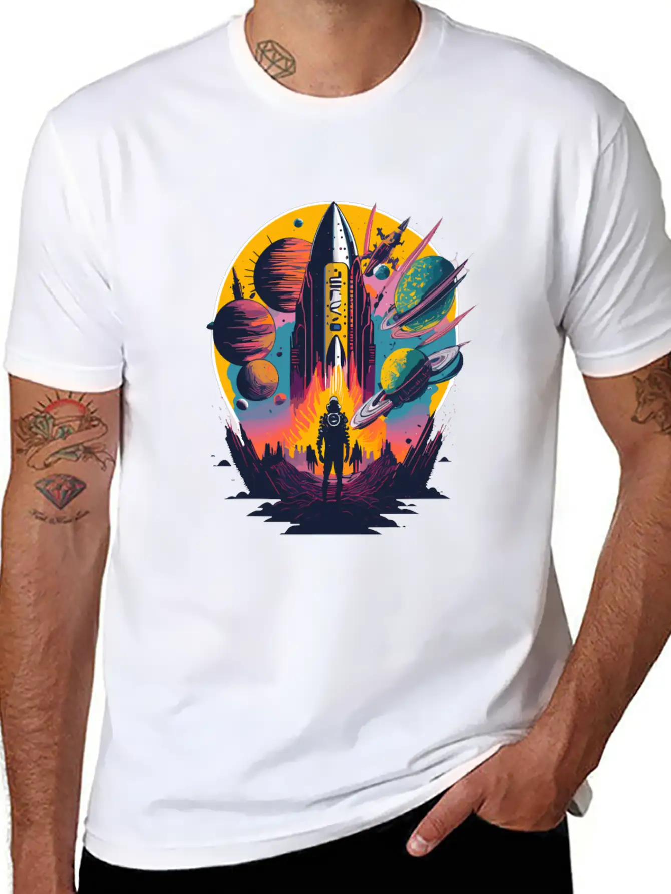 Psych Space Unisex Casual T-Shirt – Clean Design For Daily Comfort