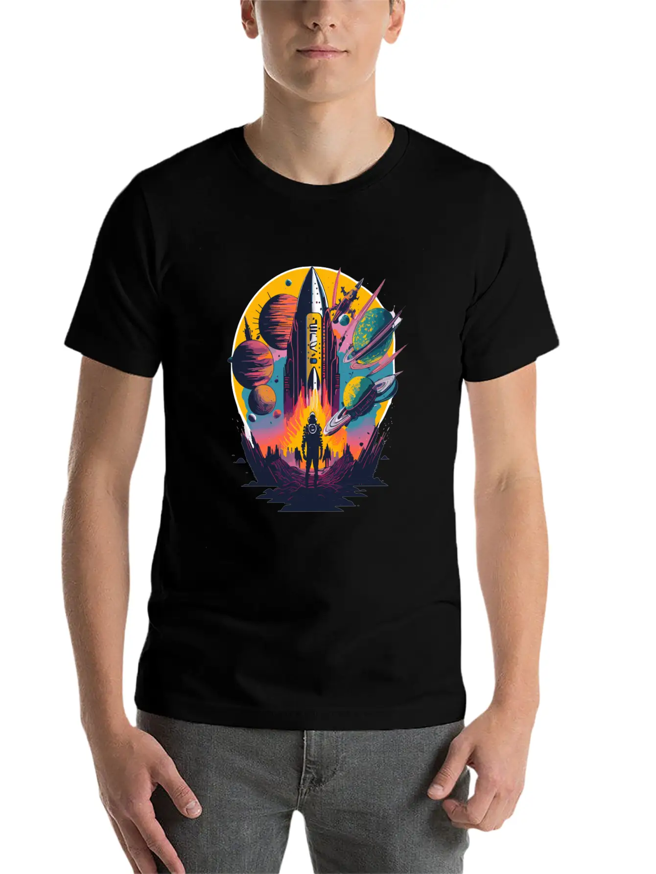 Psych Space Unisex Casual T-Shirt – Clean Design For Daily Comfort