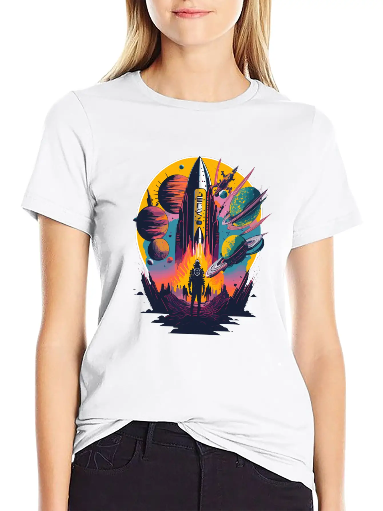 Psych Space Unisex Casual T-Shirt – Clean Design For Daily Comfort