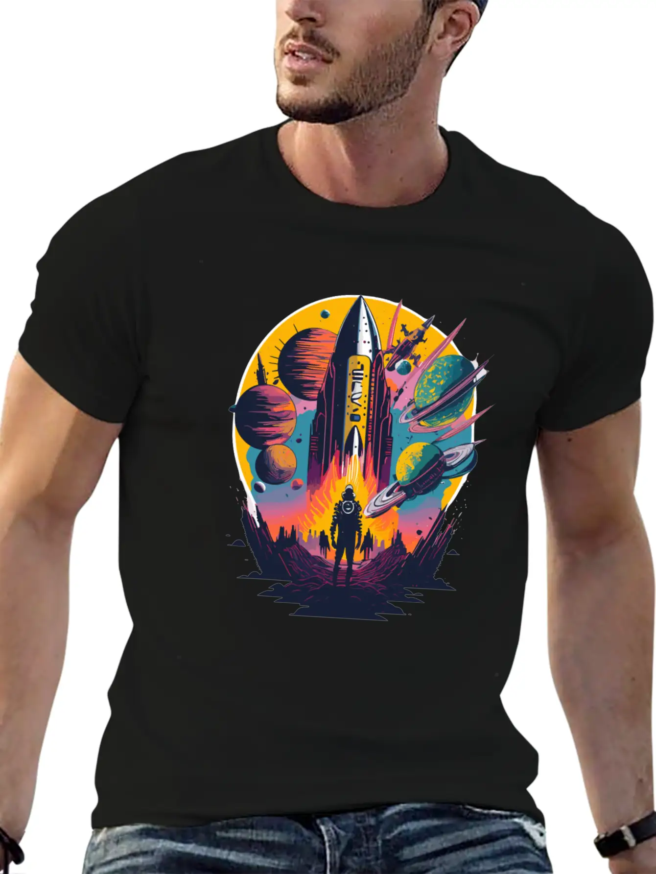 Psych Space Unisex Casual T-Shirt – Clean Design For Daily Comfort