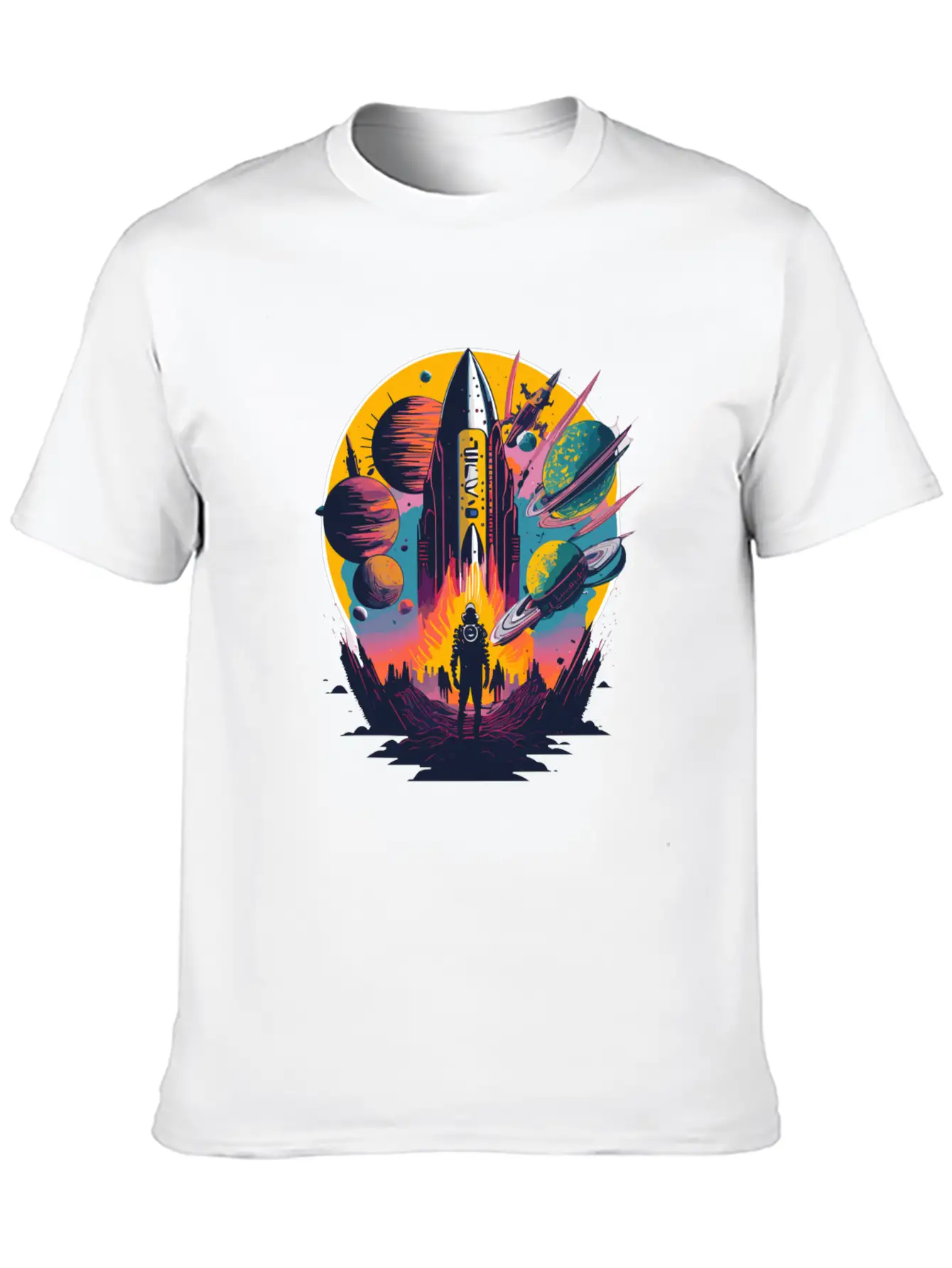 Psych Space Unisex Casual T-Shirt – Clean Design For Daily Comfort