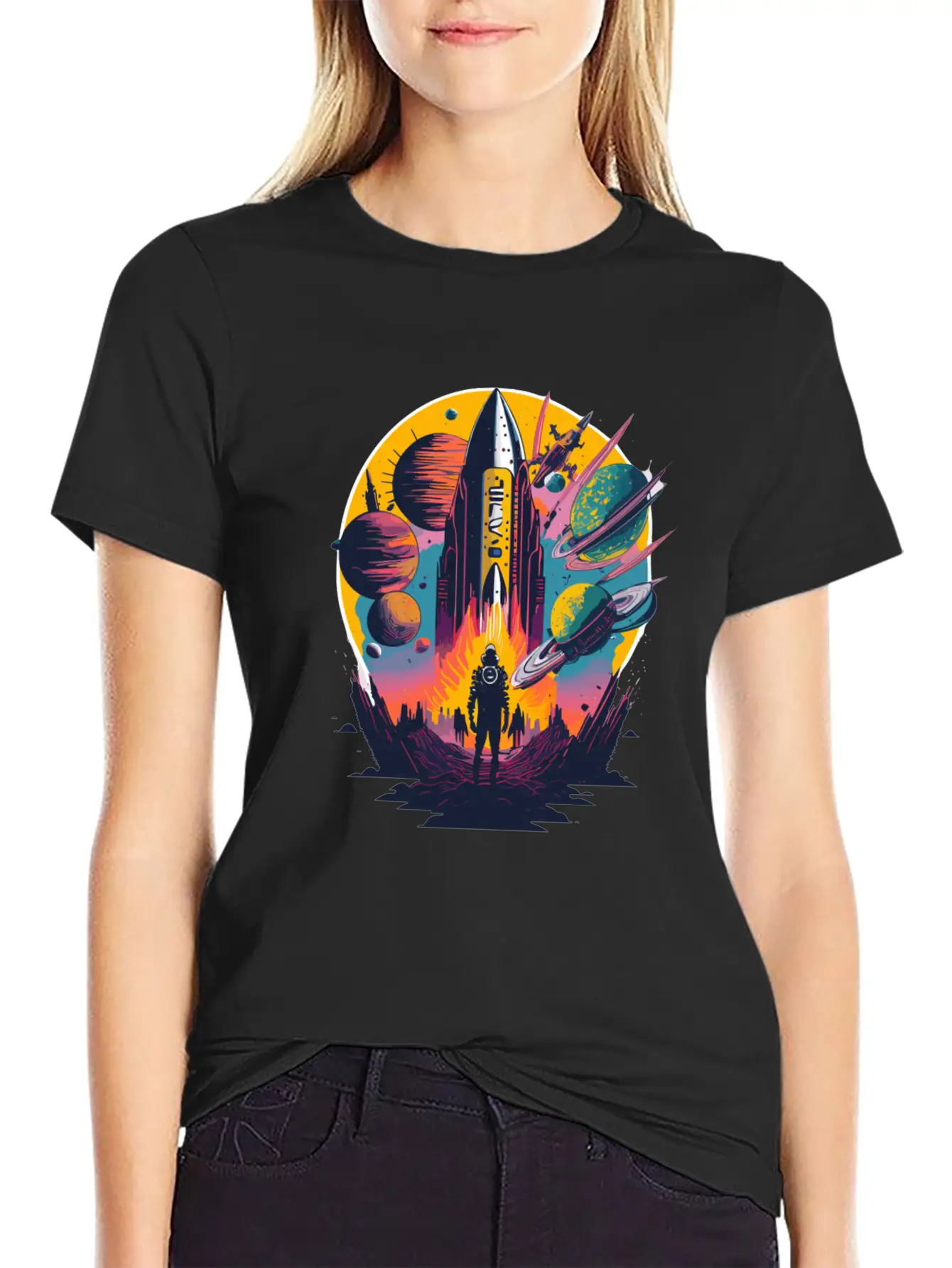 Psych Space Unisex Casual T-Shirt – Clean Design For Daily Comfort