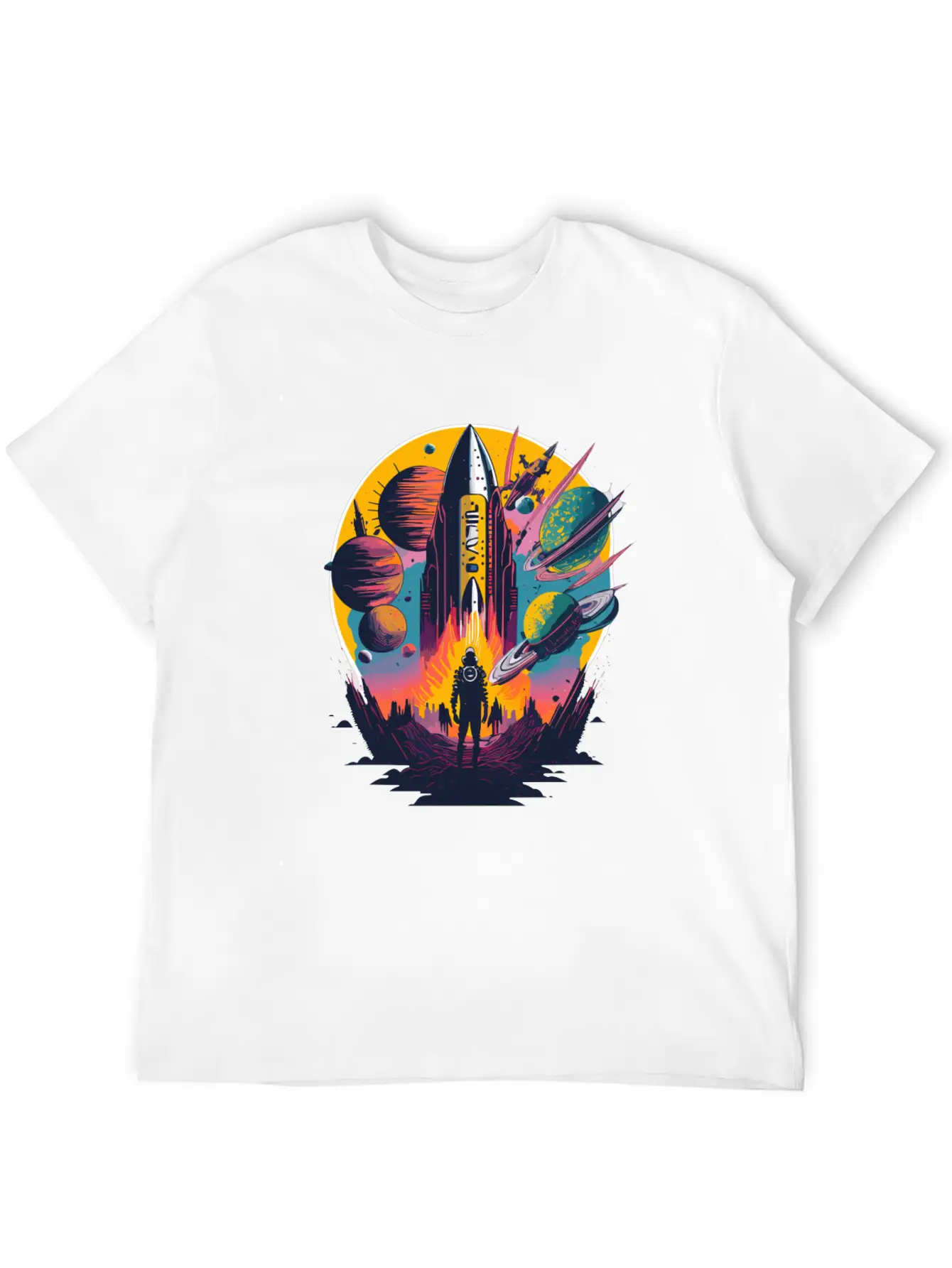 Psych Space Unisex Casual T-Shirt – Clean Design For Daily Comfort