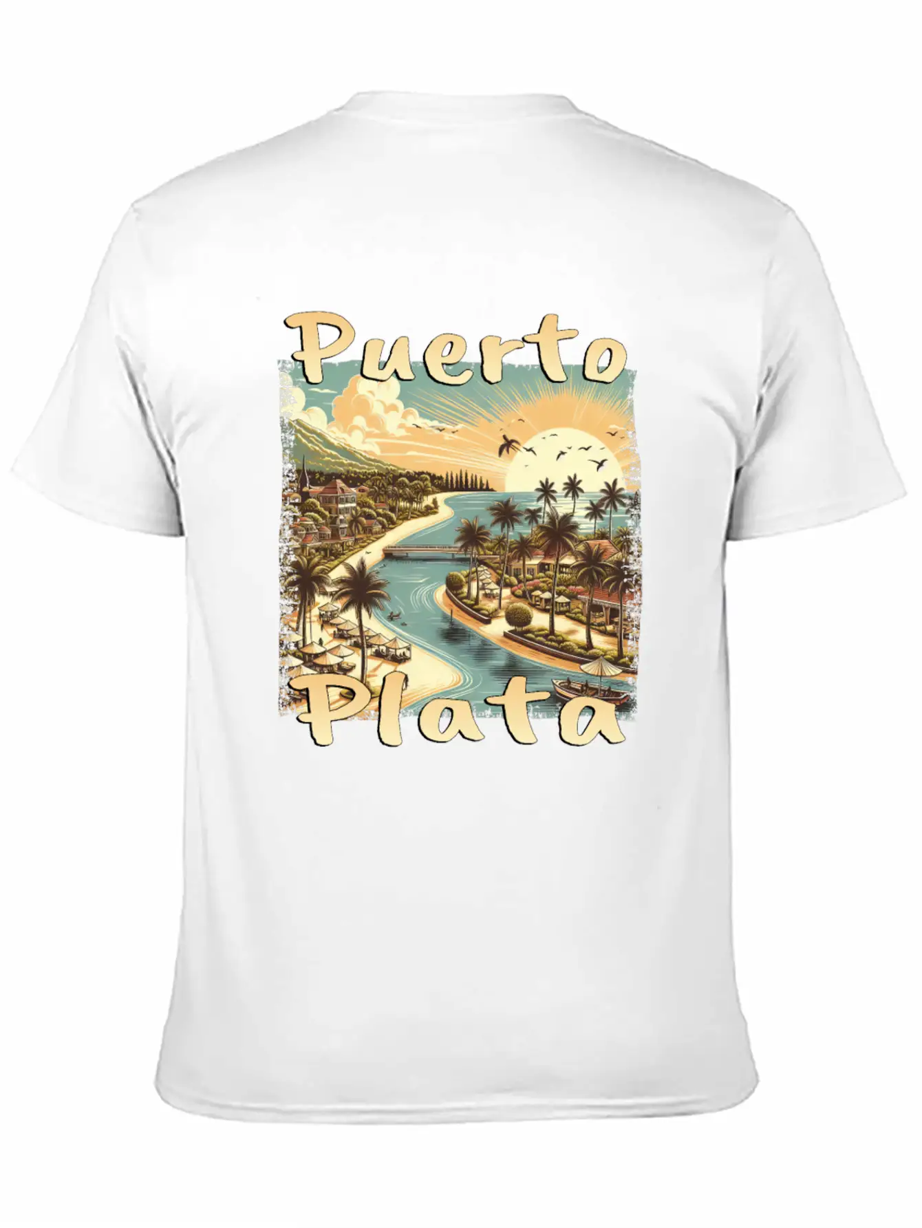 Puerto Plata Dominican Republic Grunge Vacation Timeless Short Sleeve Tee – Comfy And Minimalist Design