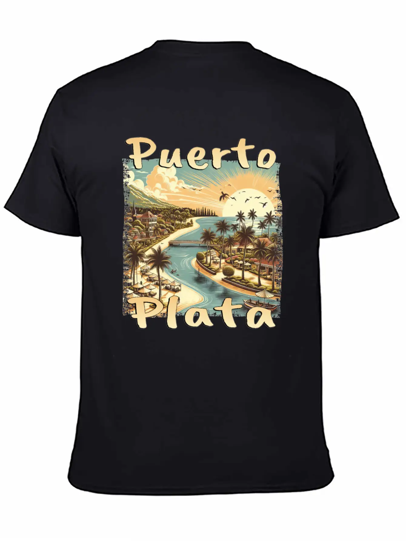 Puerto Plata Dominican Republic Grunge Vacation Timeless Short Sleeve Tee – Comfy And Minimalist Design
