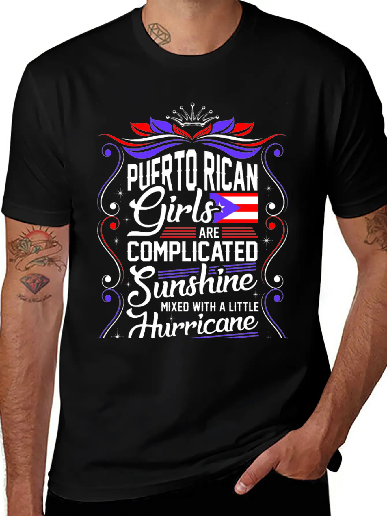 Puerto Rican Girls Are Completed Sunshine Unisex Short Sleeve Soft Cotton T-Shirt – Casual Everyday Wear