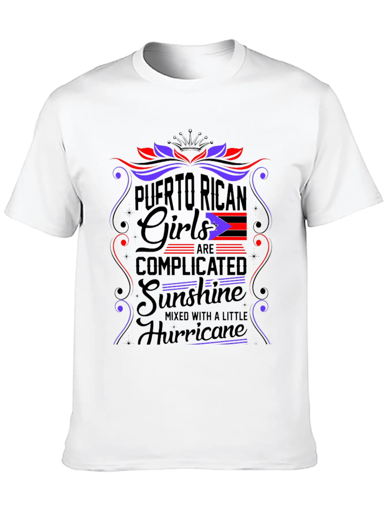 Puerto Rican Girls Are Completed Sunshine Unisex Short Sleeve Soft Cotton T-Shirt – Casual Everyday Wear