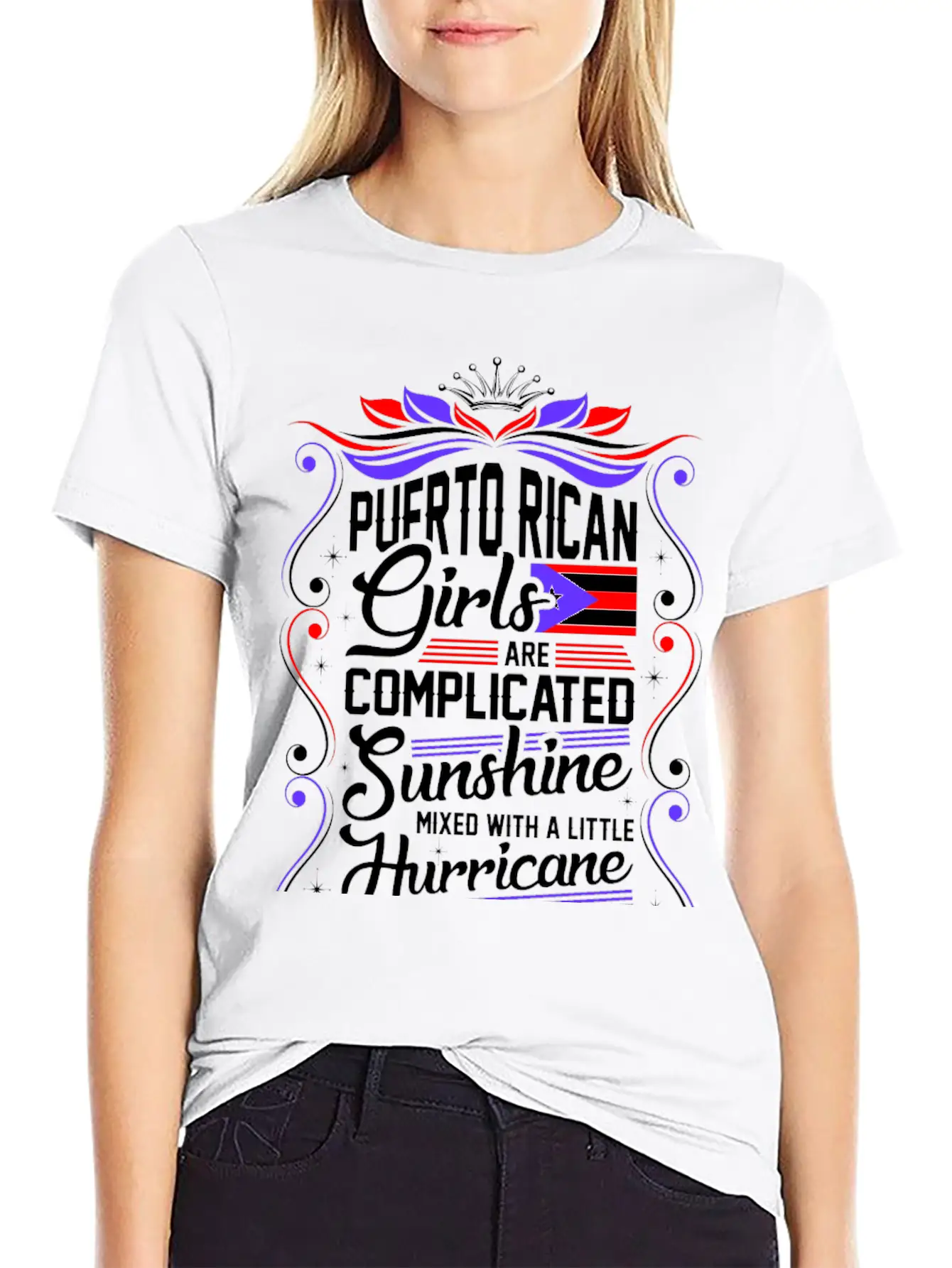 Puerto Rican Girls Are Completed Sunshine Unisex Short Sleeve Soft Cotton T-Shirt – Casual Everyday Wear