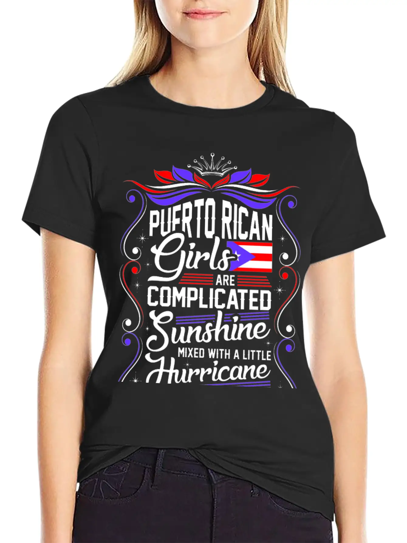 Puerto Rican Girls Are Completed Sunshine Unisex Short Sleeve Soft Cotton T-Shirt – Casual Everyday Wear