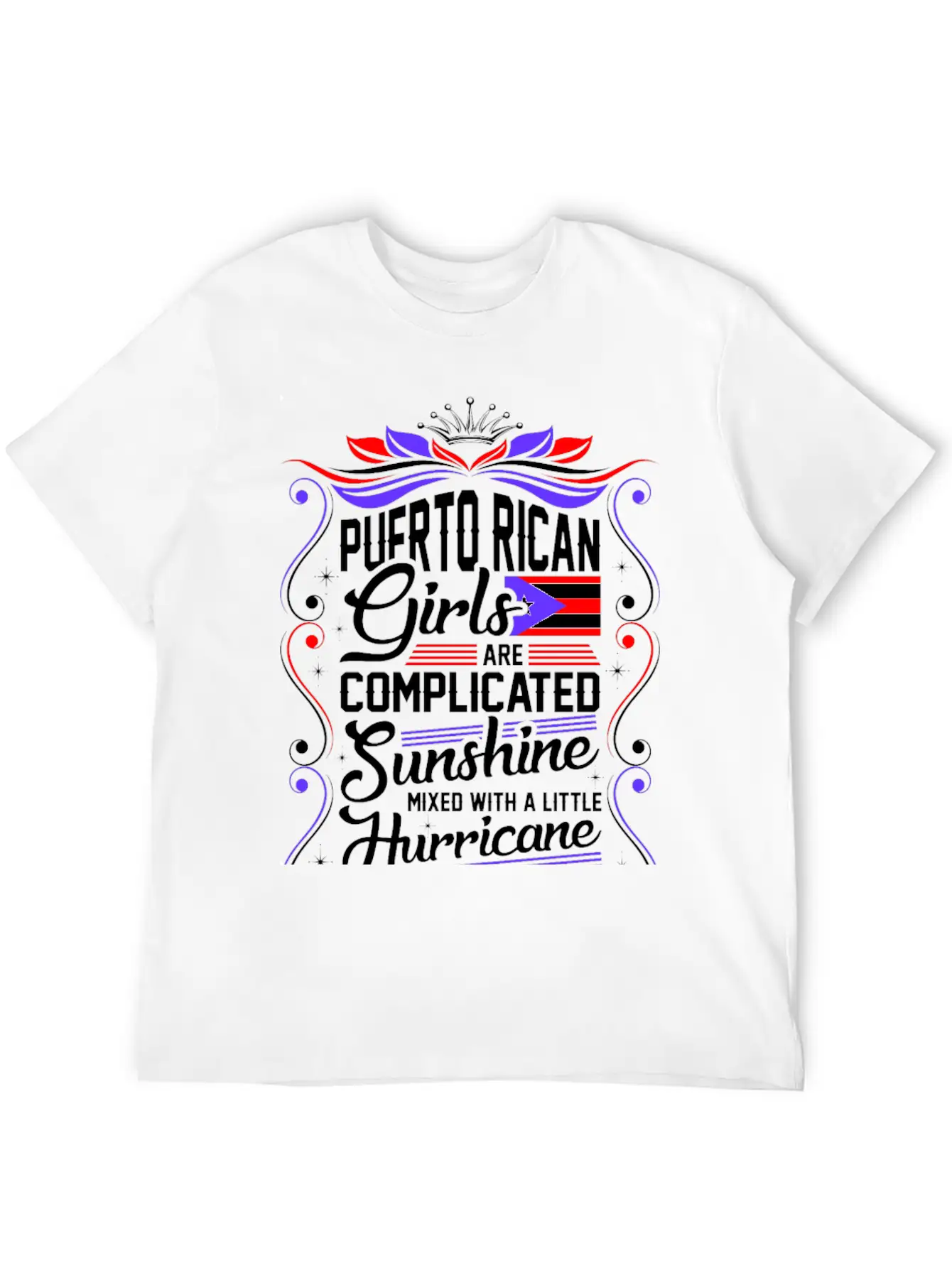 Puerto Rican Girls Are Completed Sunshine Unisex Short Sleeve Soft Cotton T-Shirt – Casual Everyday Wear