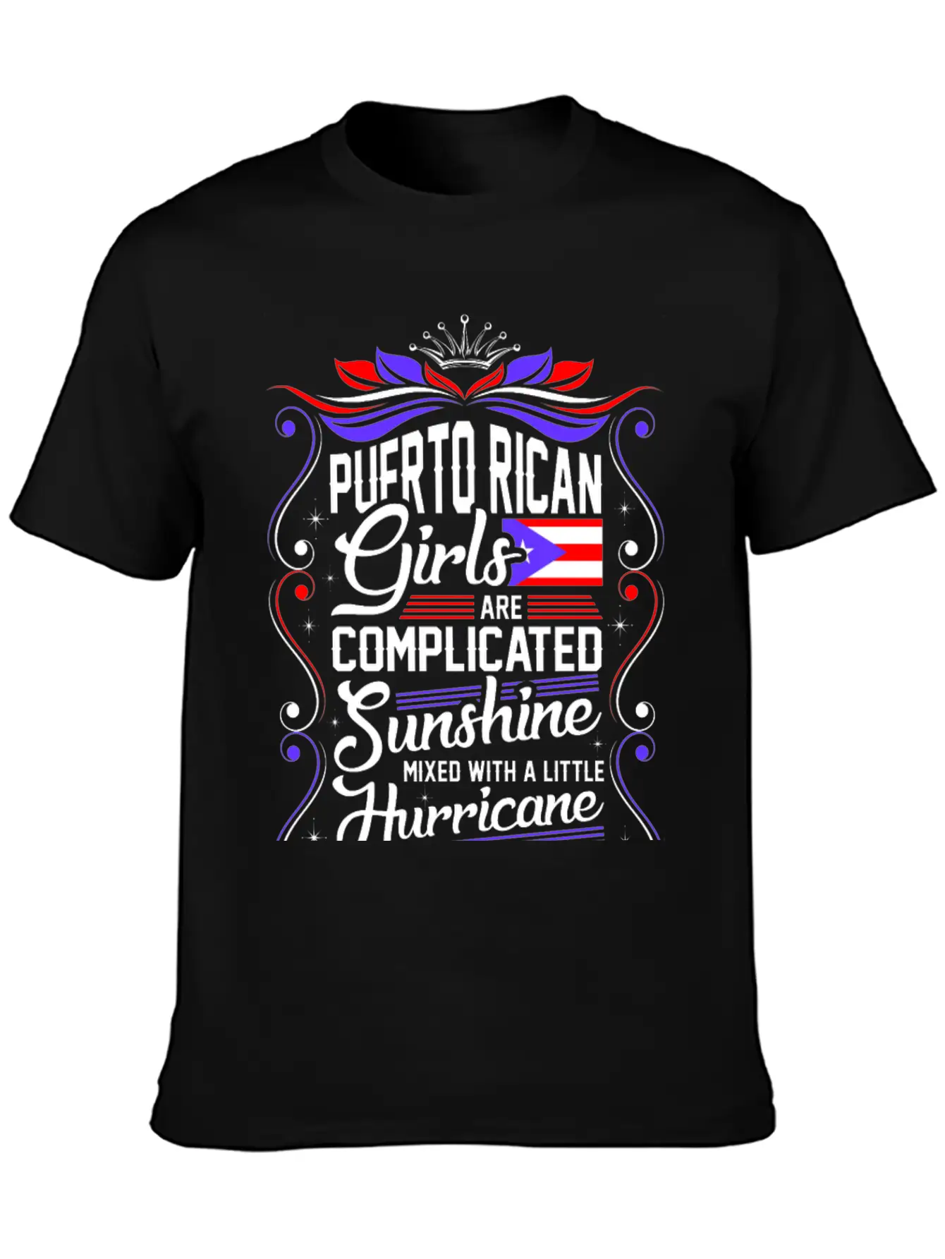 Puerto Rican Girls Are Completed Sunshine Unisex Short Sleeve Soft Cotton T-Shirt – Casual Everyday Wear