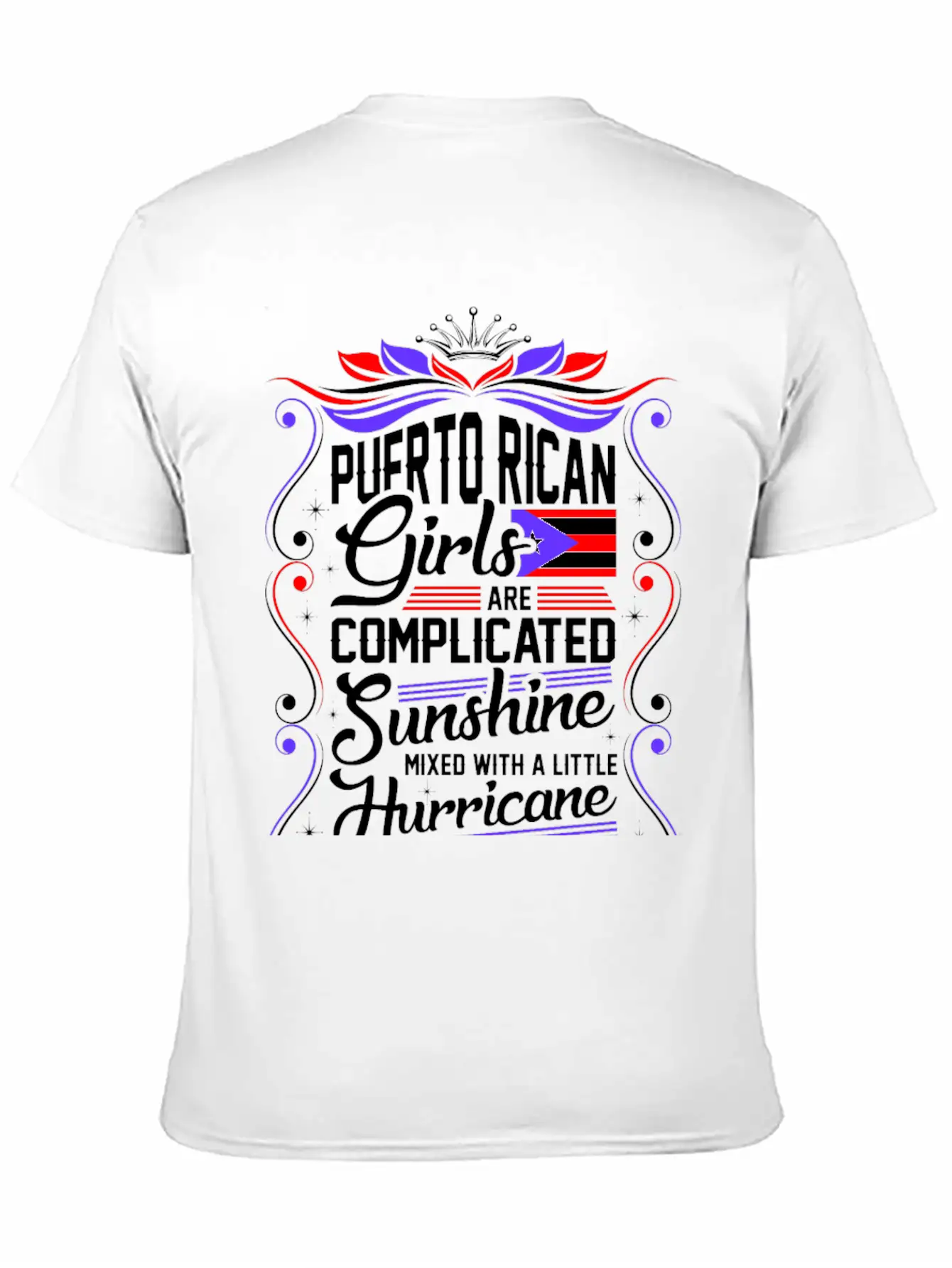 Puerto Rican Girls Are Completed Sunshine Unisex Short Sleeve Soft Cotton T-Shirt – Casual Everyday Wear