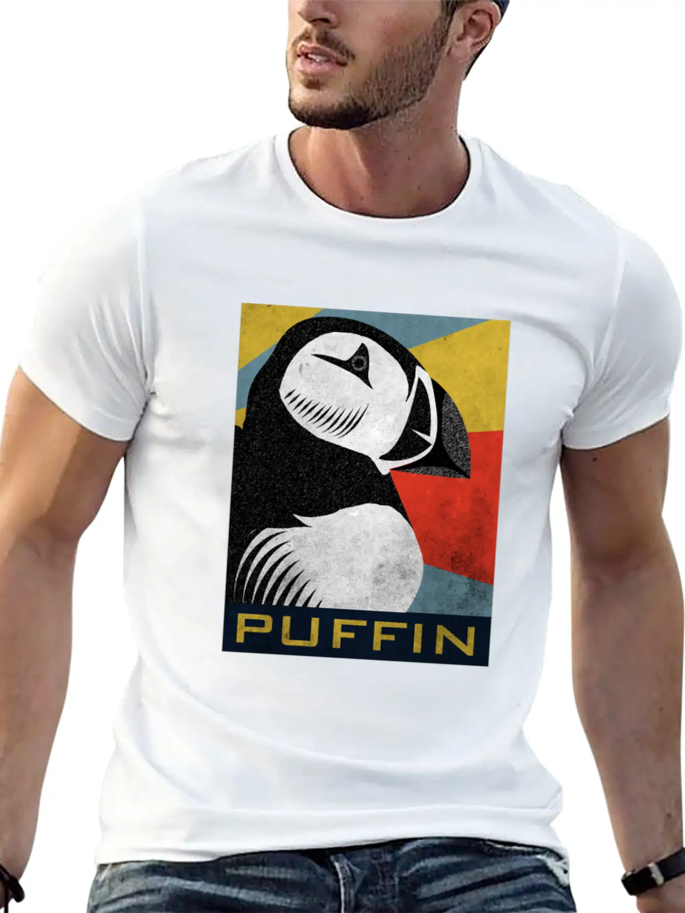 Puffin Puffin Puffin Basic Graphic T-Shirt – Daily Comfort In Soft Cotton