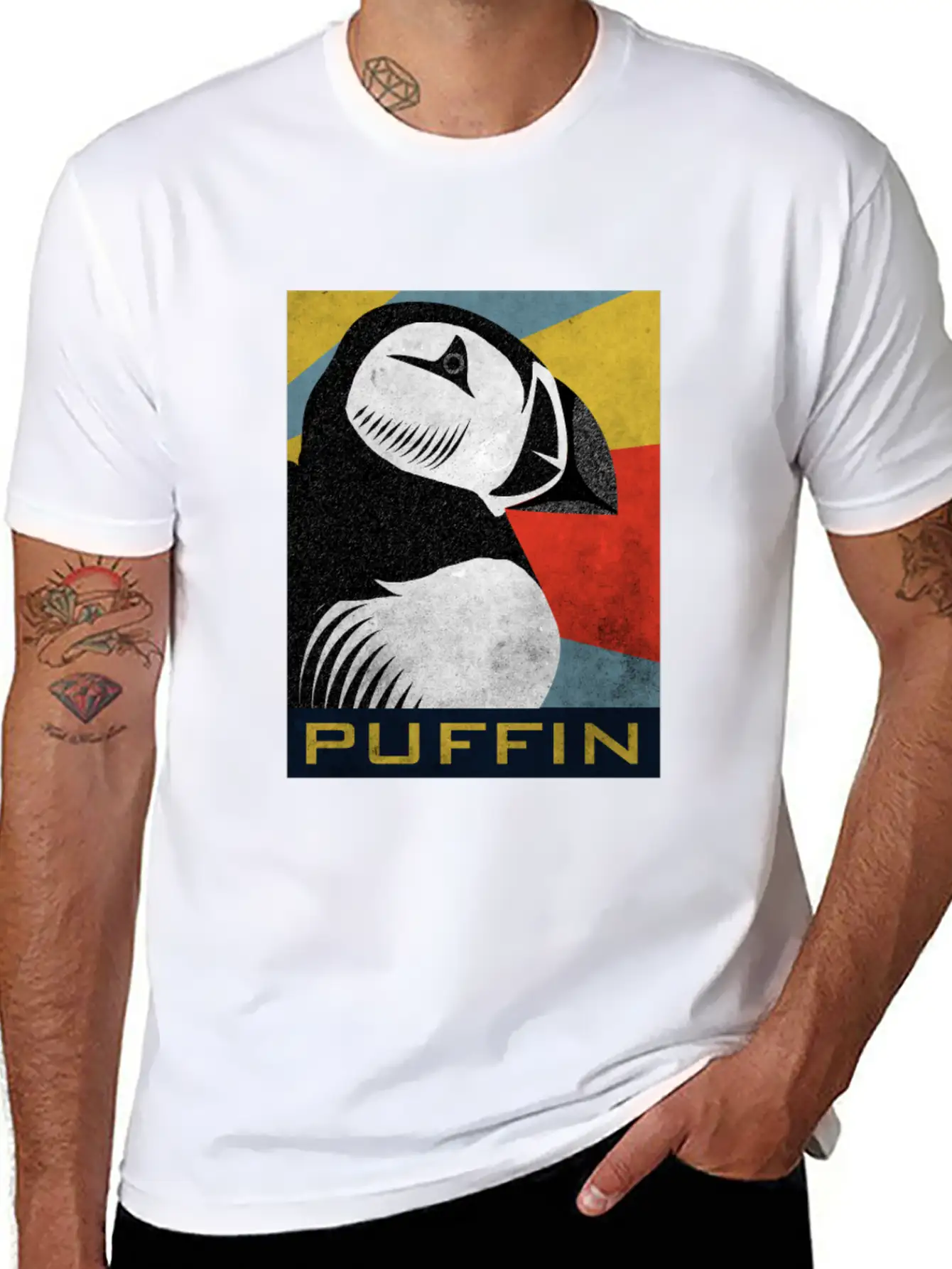 Puffin Puffin Puffin Basic Graphic T-Shirt – Daily Comfort In Soft Cotton