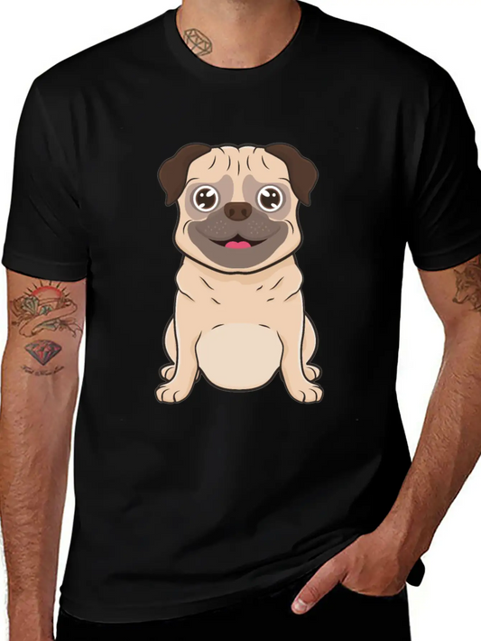 Pug Dog Unisex Casual T-Shirt – Clean Design For Daily Comfort