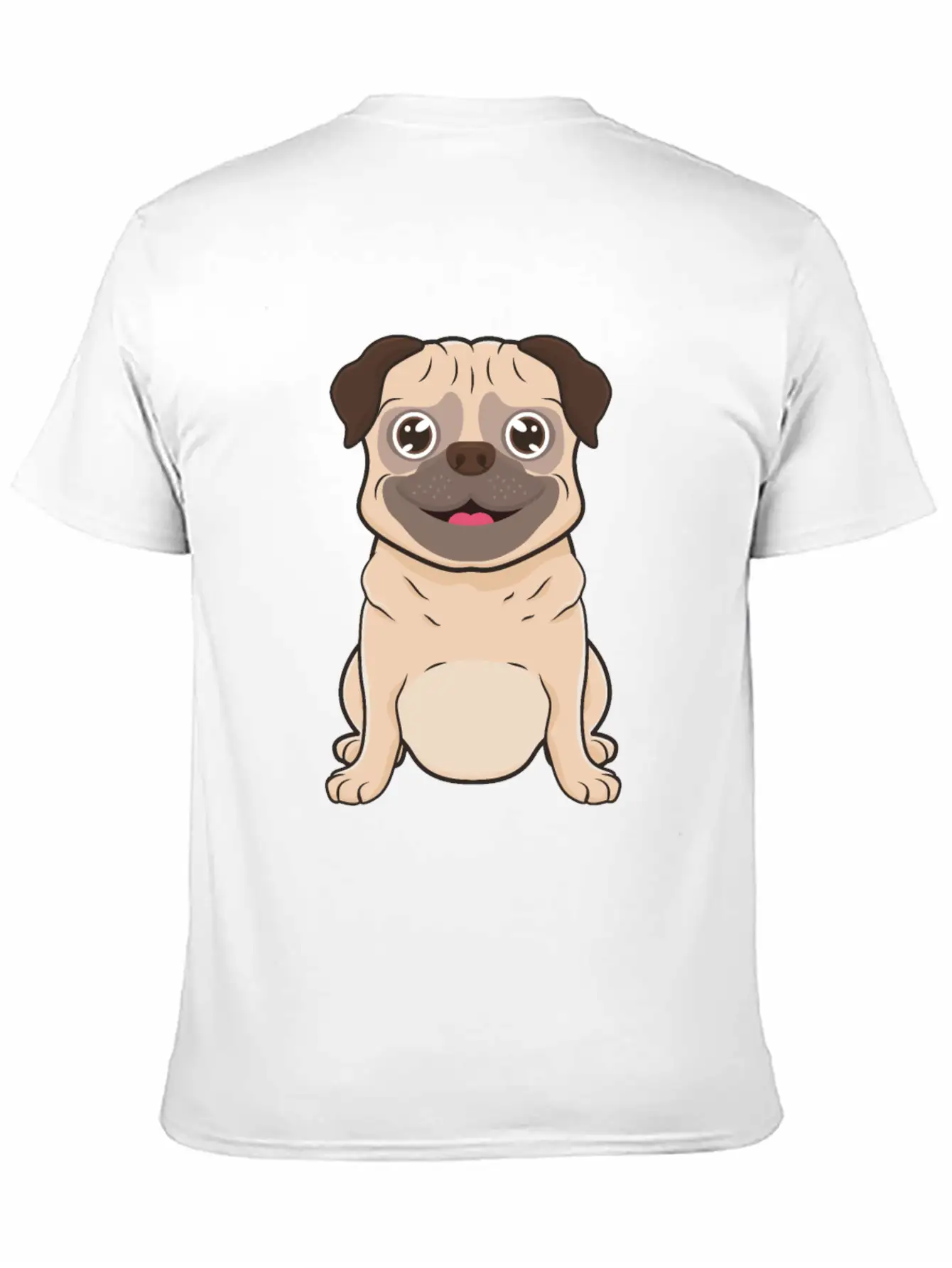 Pug Dog Unisex Casual T-Shirt – Clean Design For Daily Comfort