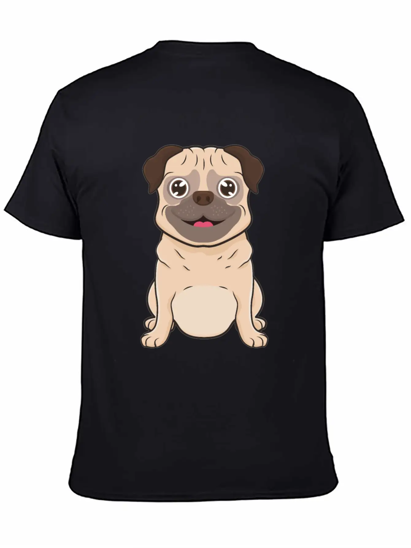 Pug Dog Unisex Casual T-Shirt – Clean Design For Daily Comfort