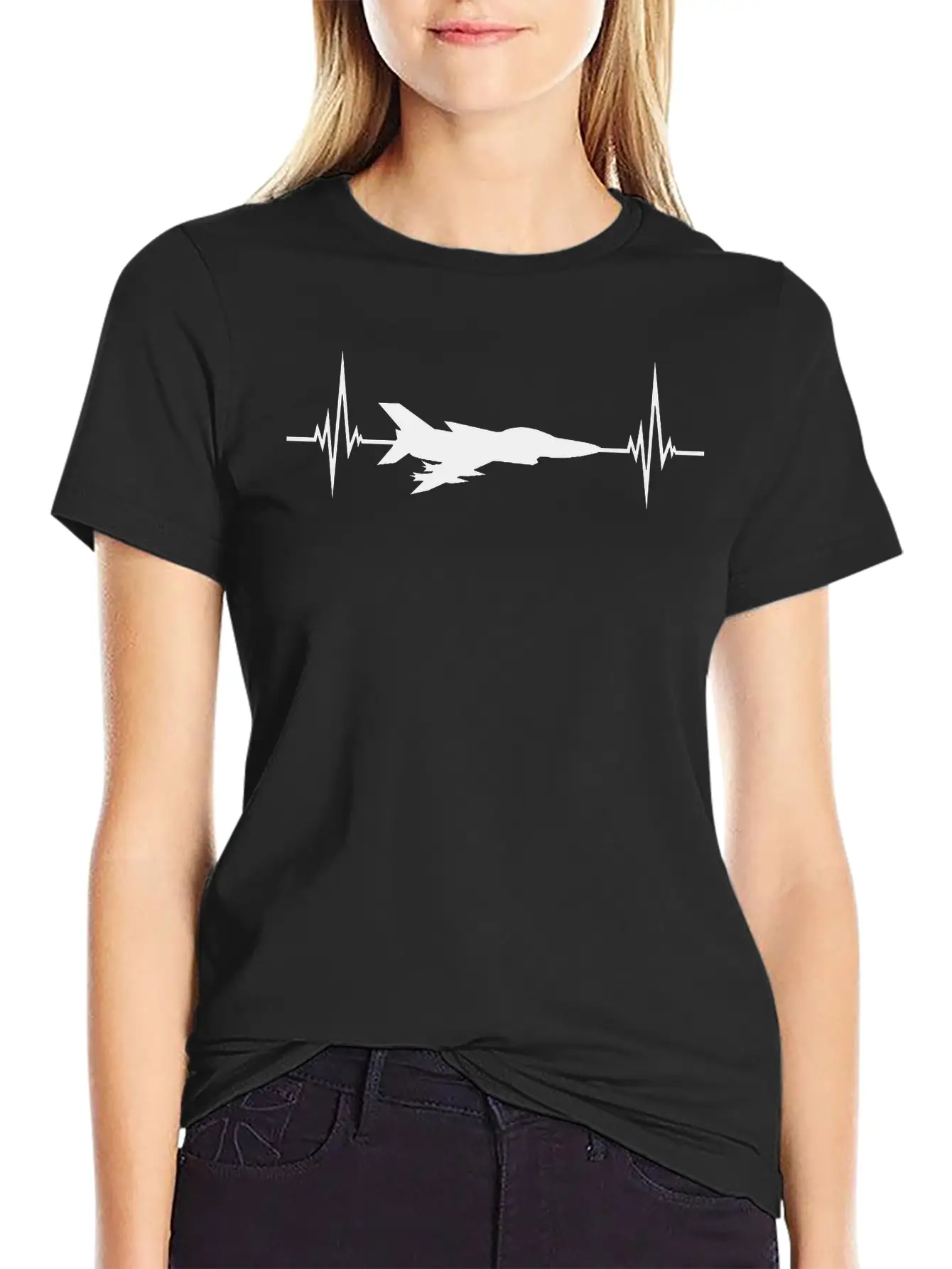 Pulse Fighter Jet Unisex Short Sleeve Soft Cotton T-Shirt – Casual Everyday Wear