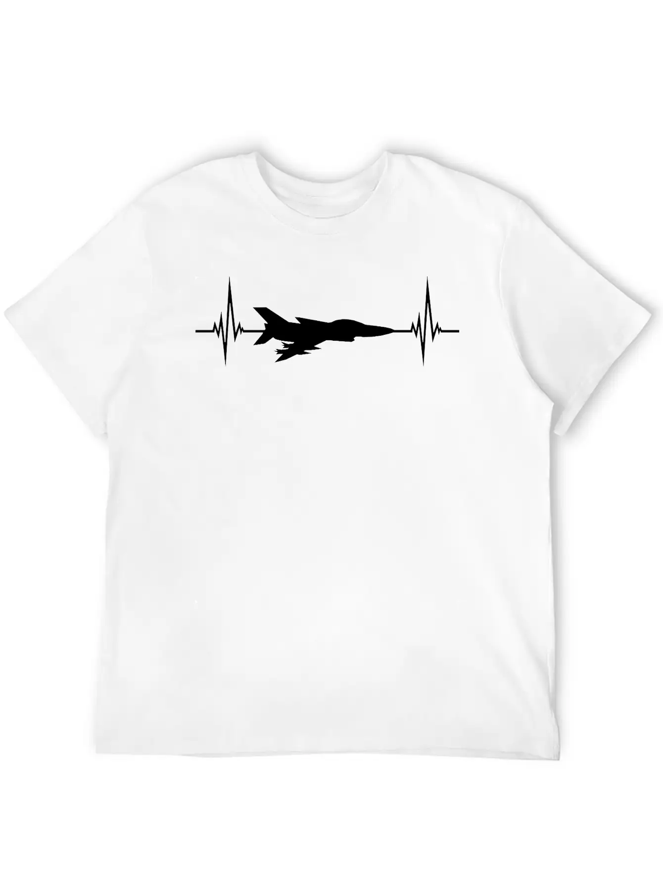 Pulse Fighter Jet Unisex Short Sleeve Soft Cotton T-Shirt – Casual Everyday Wear