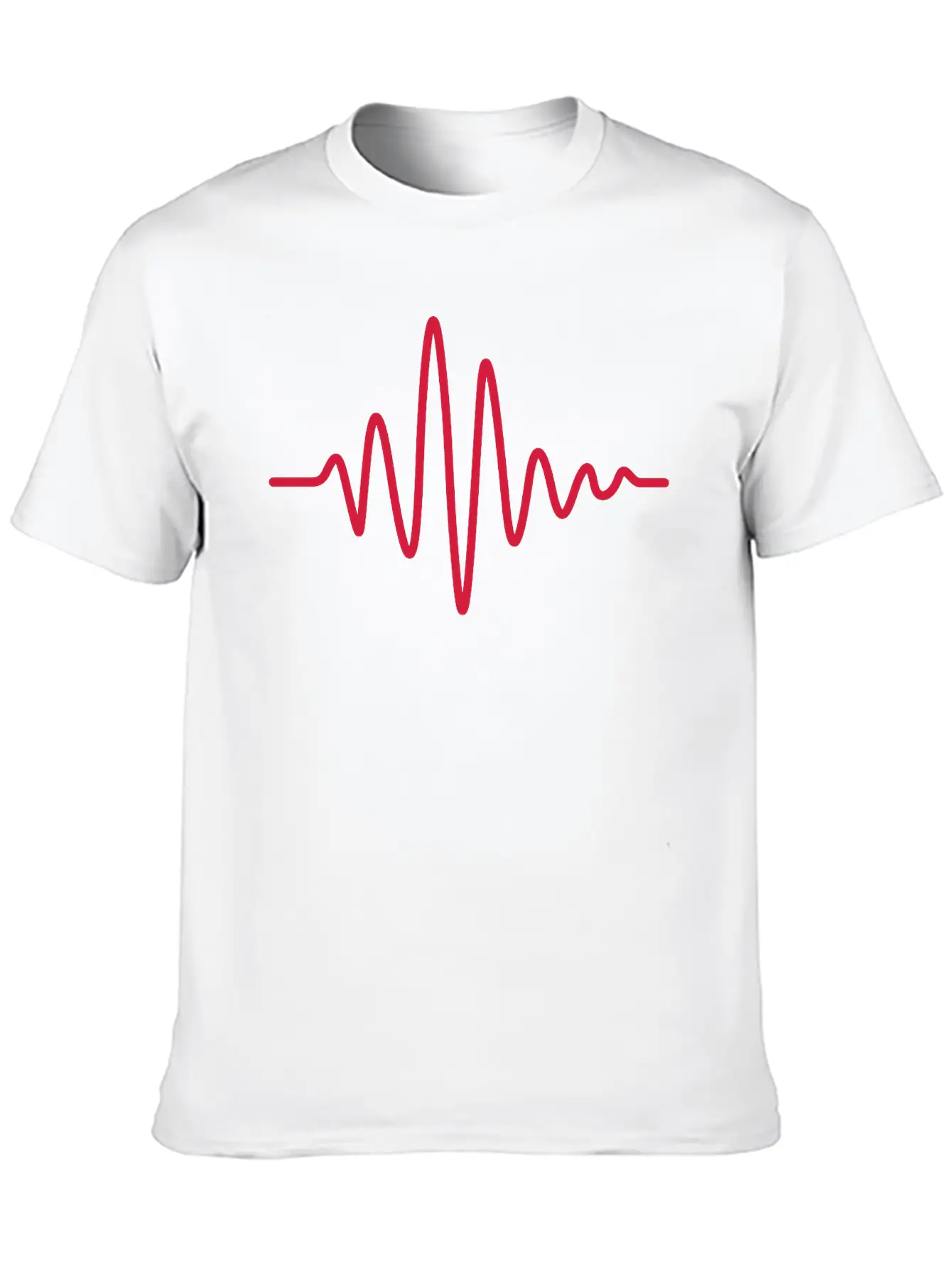 Pulse Heartbeat Frequency Display Basic Graphic T-Shirt – Daily Comfort In Soft Cotton