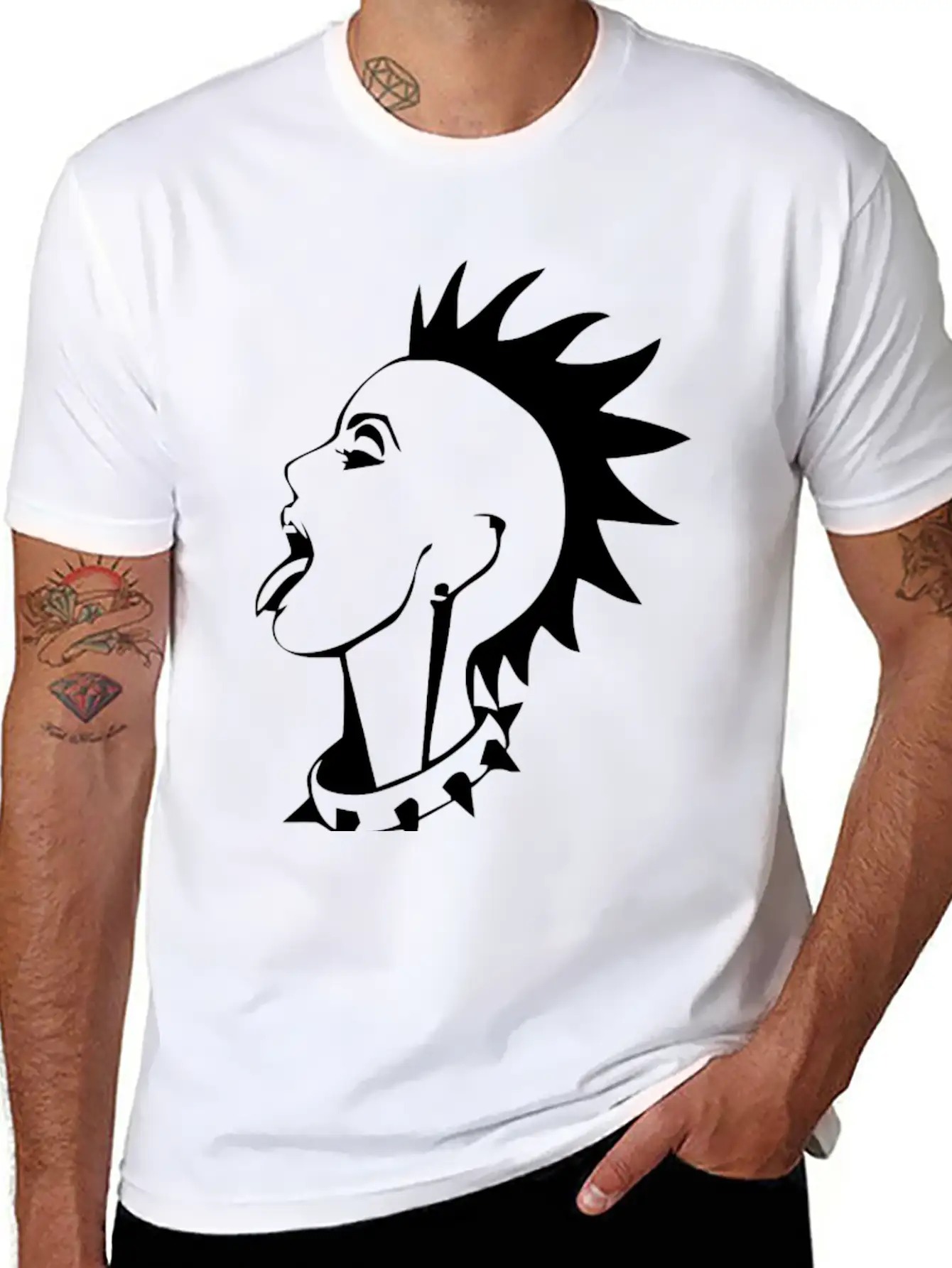 Punk Rock Girl Ska Music Band Stylish Everyday T-Shirt – Unisex Basic Cotton Tee