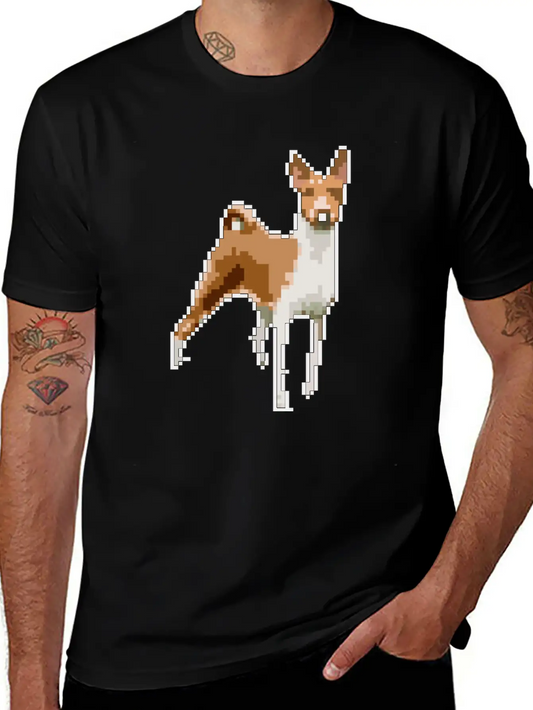 Puppy Pixel Art #2 Unisex Casual T-Shirt – Clean Design For Daily Comfort