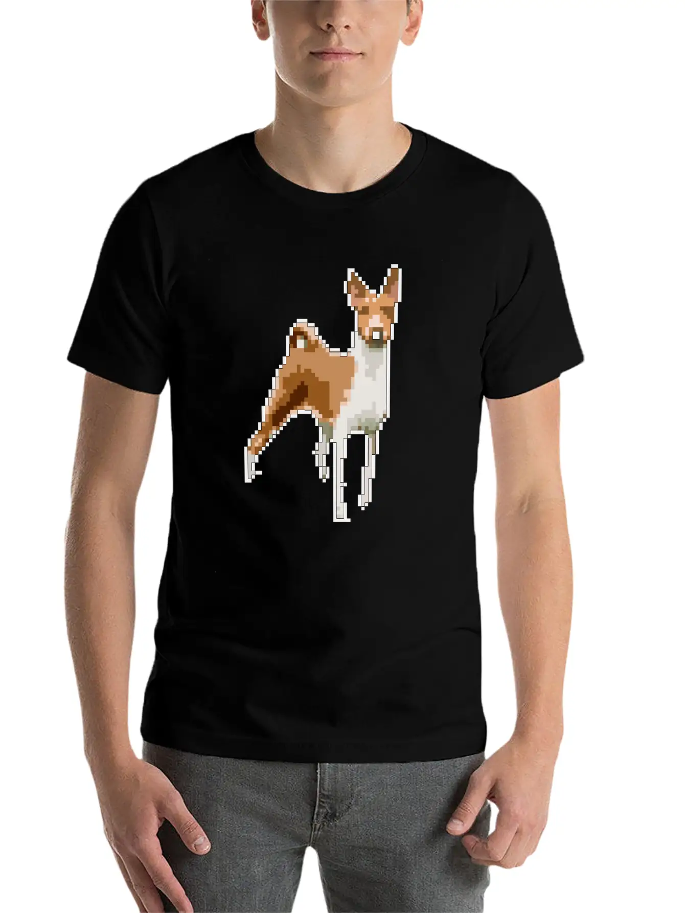 Puppy Pixel Art #2 Unisex Casual T-Shirt – Clean Design For Daily Comfort