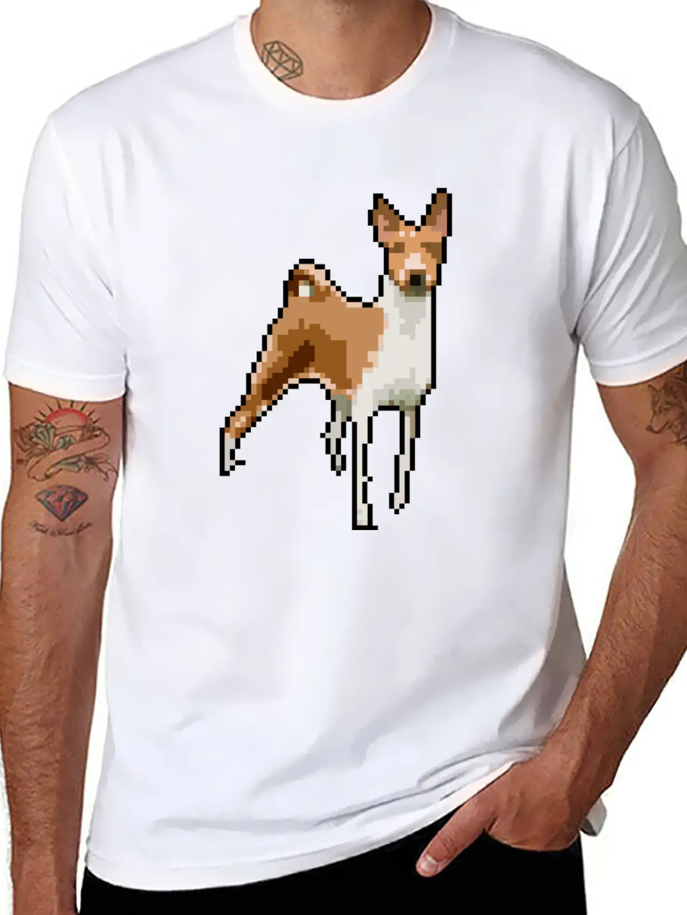 Puppy Pixel Art #2 Unisex Casual T-Shirt – Clean Design For Daily Comfort