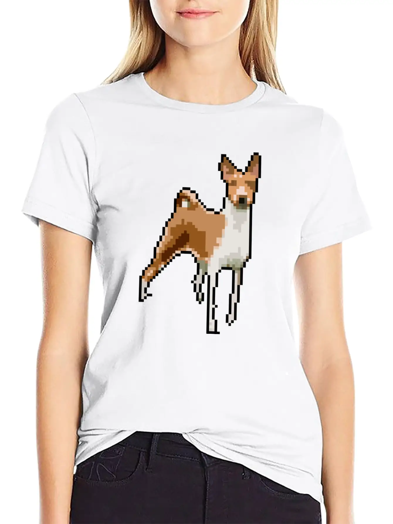 Puppy Pixel Art #2 Unisex Casual T-Shirt – Clean Design For Daily Comfort